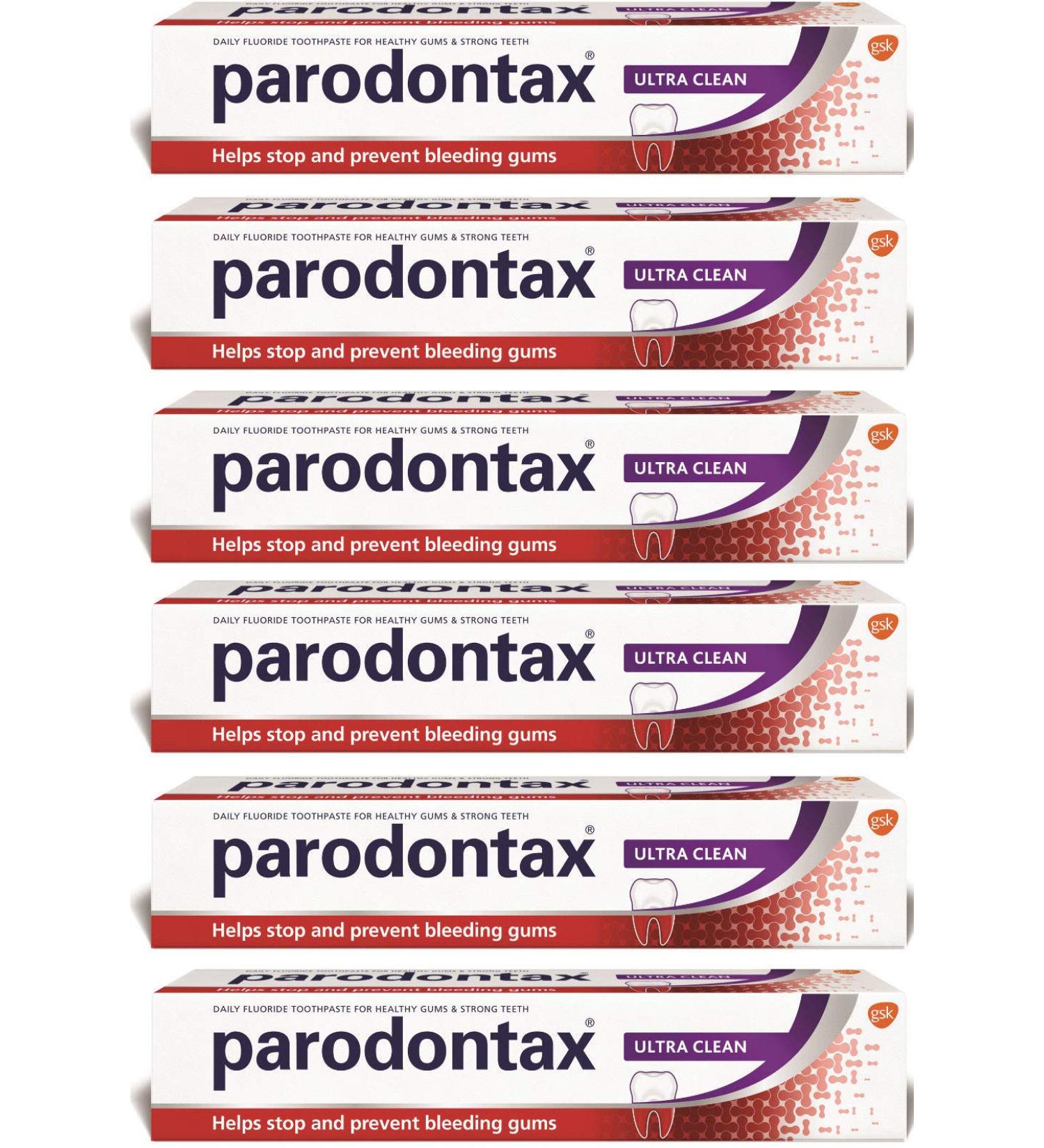 Parodontax 6 x Toothpaste Ultra Clean - 75 ml