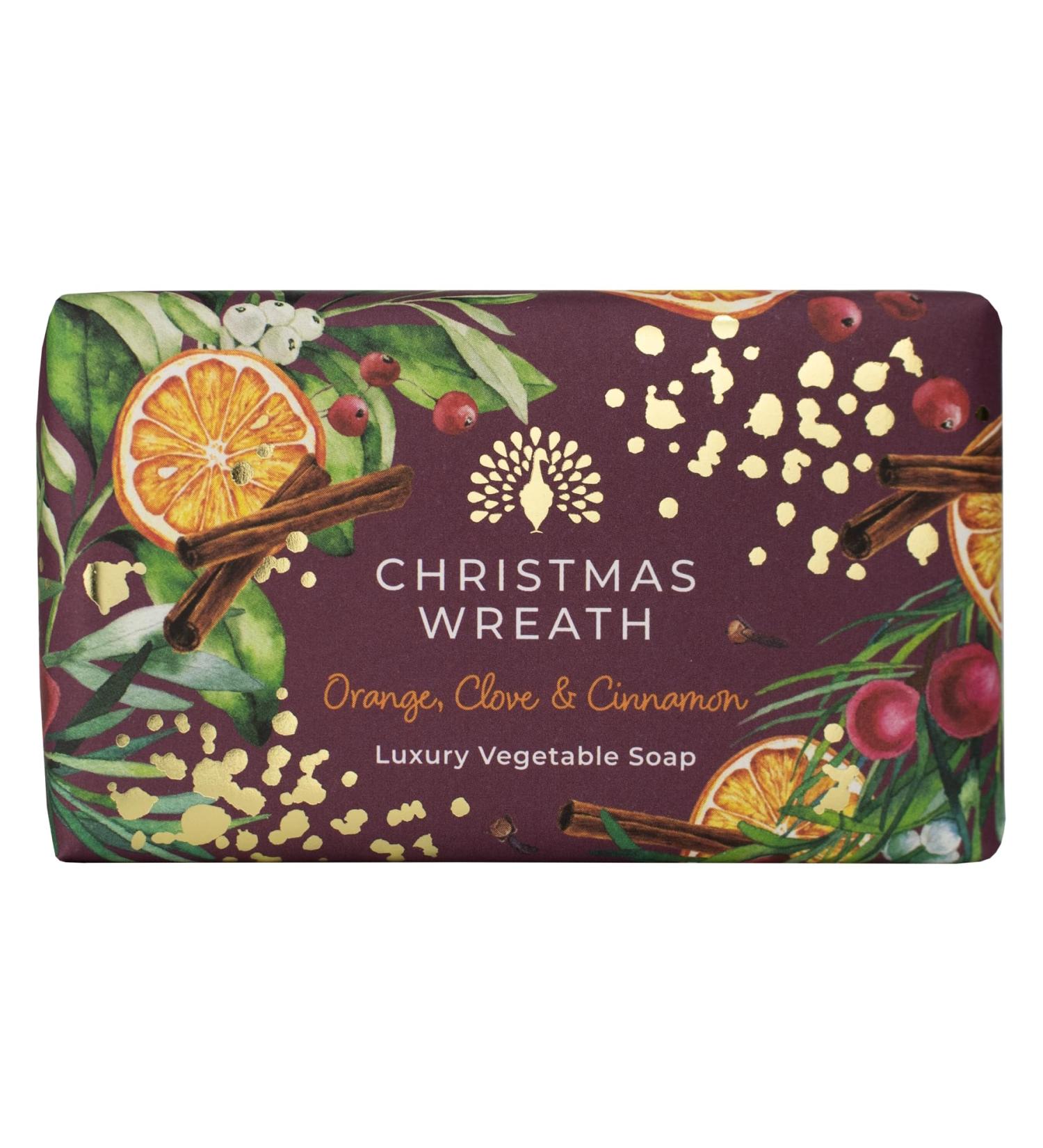 The English Soap Company The English Soap Company Soap bar from the Christmas wreath collection 190g