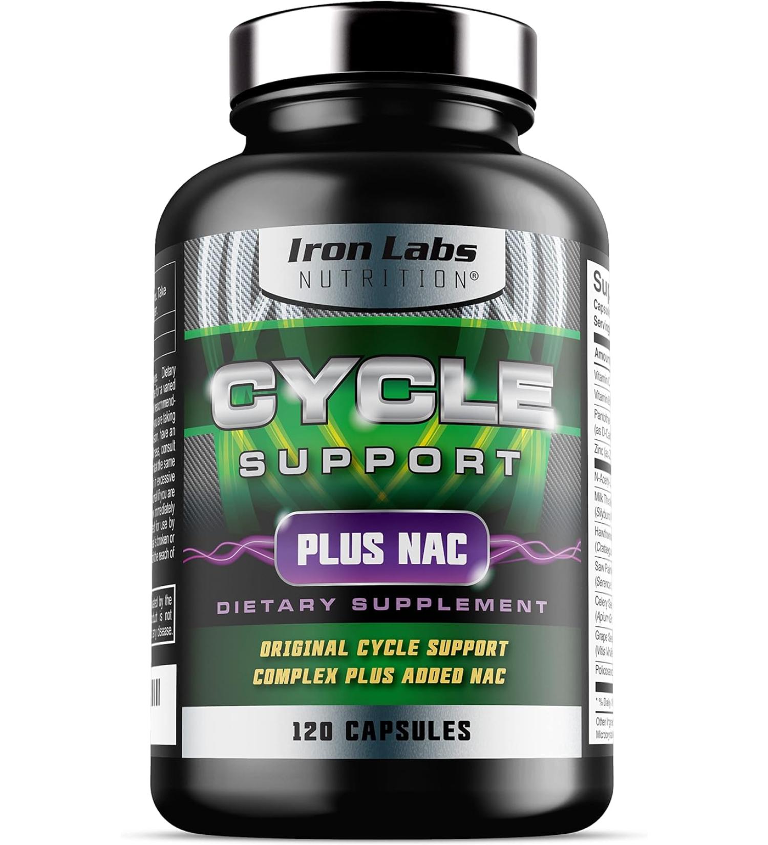 Cycle Support by Iron Labs Nutrition - On Cycle Protection & Liver Assist (120 Capsules) - Buy Online on GoSupps.com