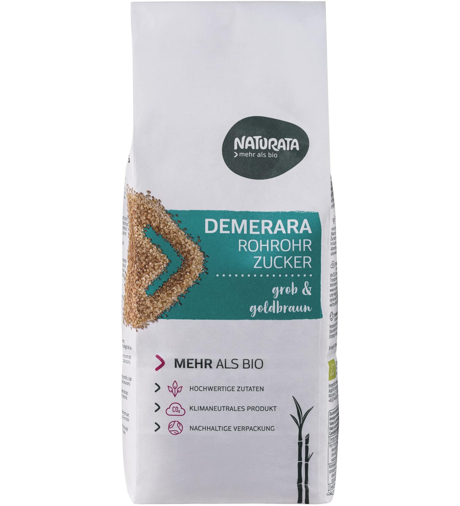 Naturata Organic Demerara Raw Cane Sugar (2 x 500 gr)