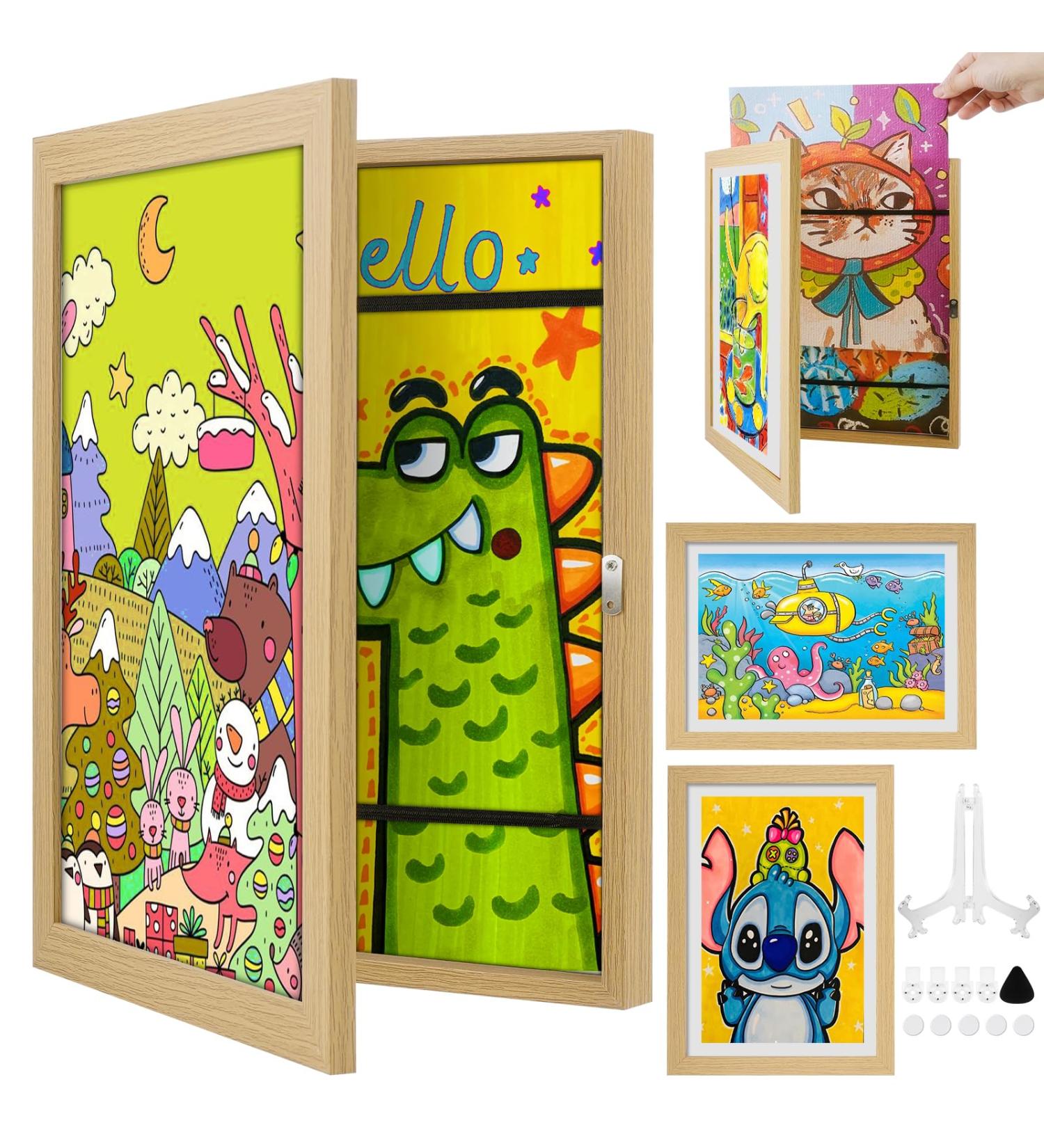 Shop Nuyikaso A4 Children's Drawing Picture Frame - Front Opening for 150 Photos | Best International Shipping - Buy Online on GoSupps.com