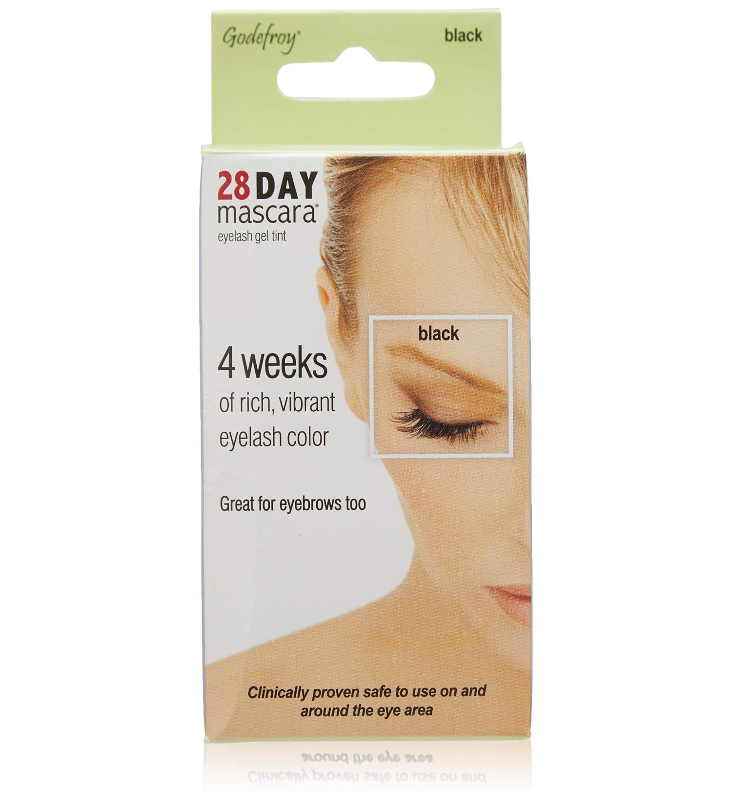 Godefroy 28 Day Mascara Black Permanent Eyelash Tint 25-Application Kit 0.8 ounces Black. (701) - Buy Online on GoSupps.com