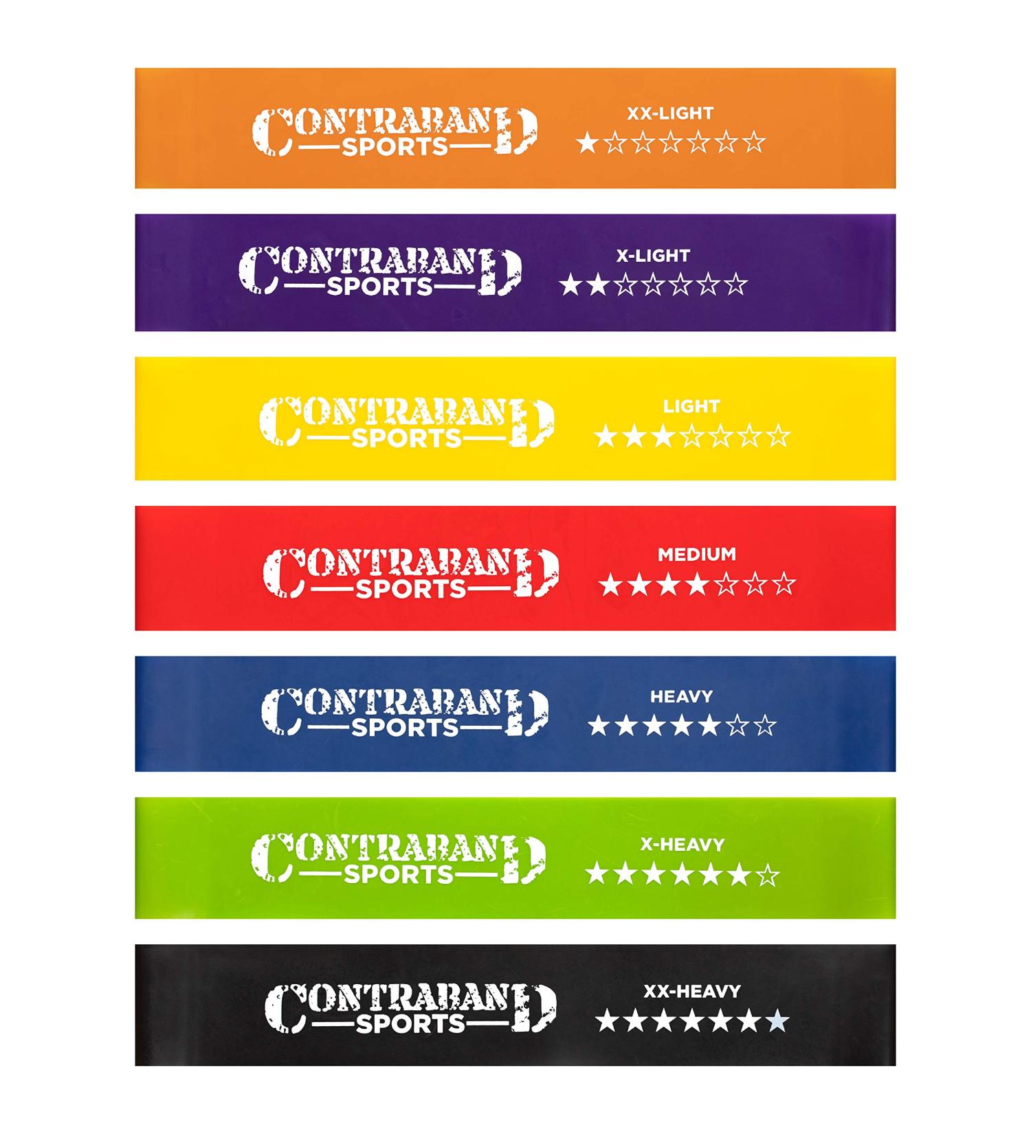 7439 Elastic Loop Resistance Band Set - Premium Latex Workout Bands for Glutes Booty & Legs - Ideal for Home Gym & Travel - Set of 3 (Sizes #0 #1 #2 #3 #4 #5 #6 - Buy Online on GoSupps.com