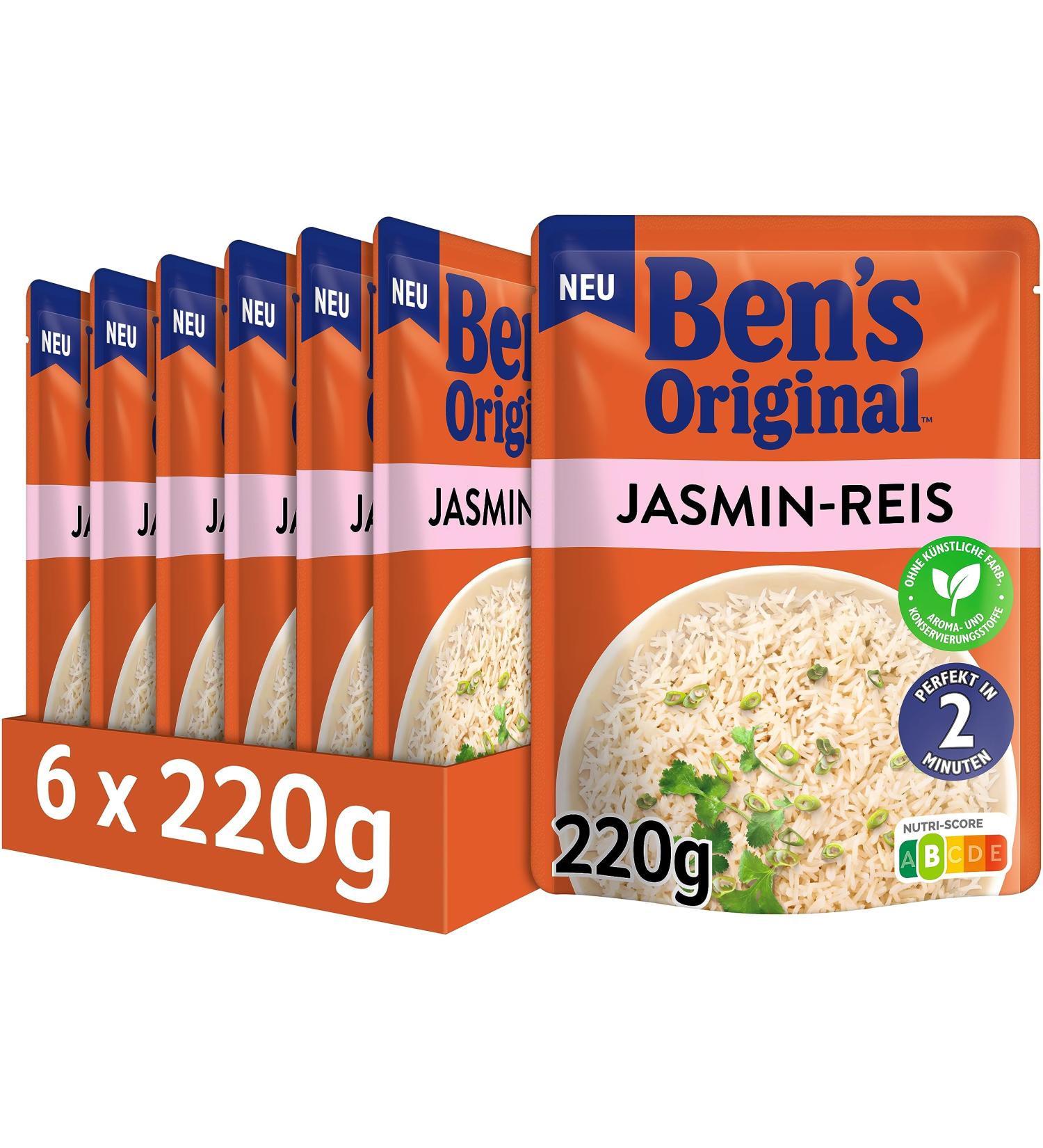 Buy Ben's Original Express Jasmine Rice 6 Pack (6 x 220g) - Premium Quality International Shipping - Buy Online on GoSupps.com