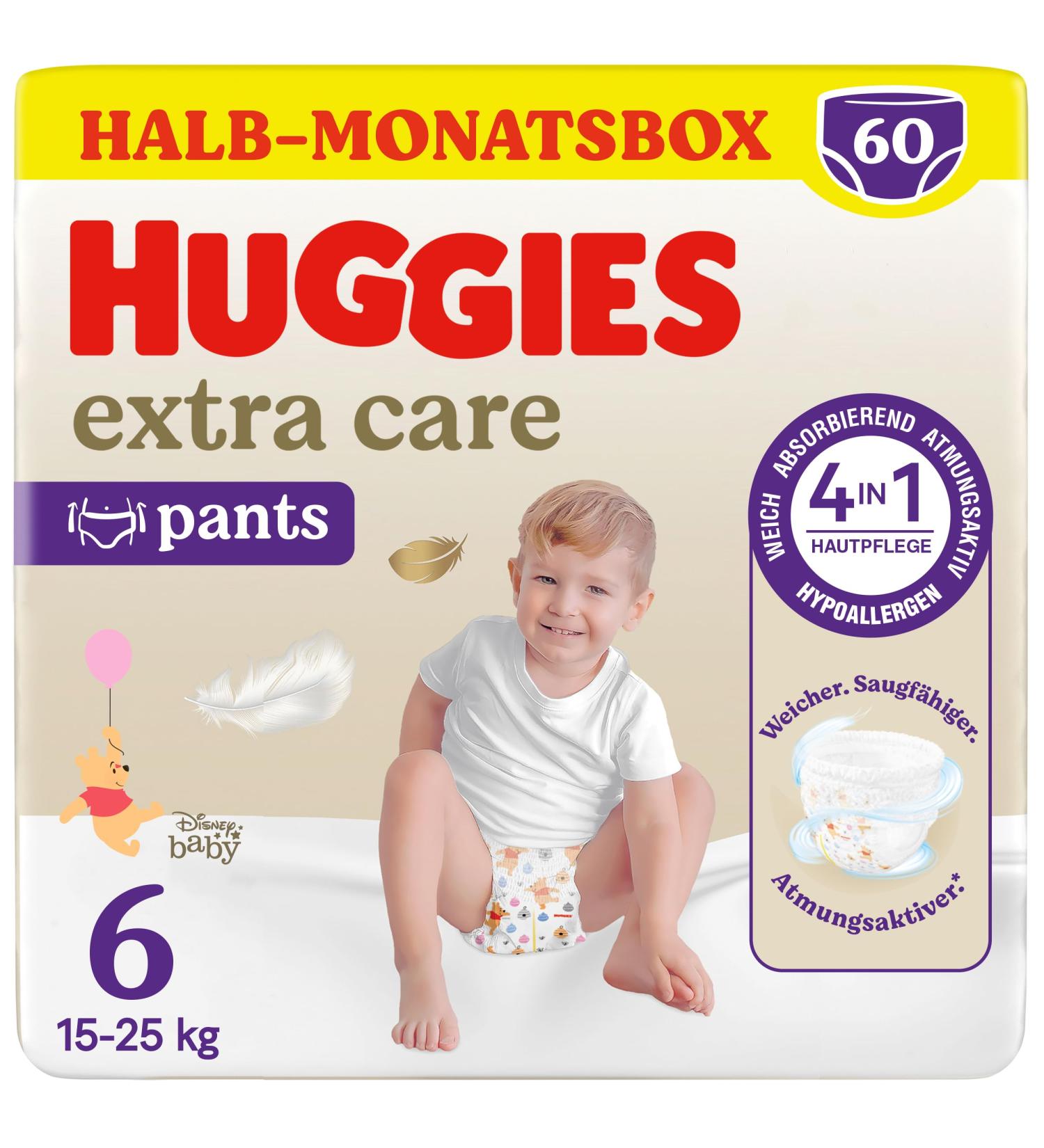 Buy Huggies Extra Care Pants with Disney Design Size 6 - 60 Diapers (2x30) | Best International Shipping - Buy Online on GoSupps.com