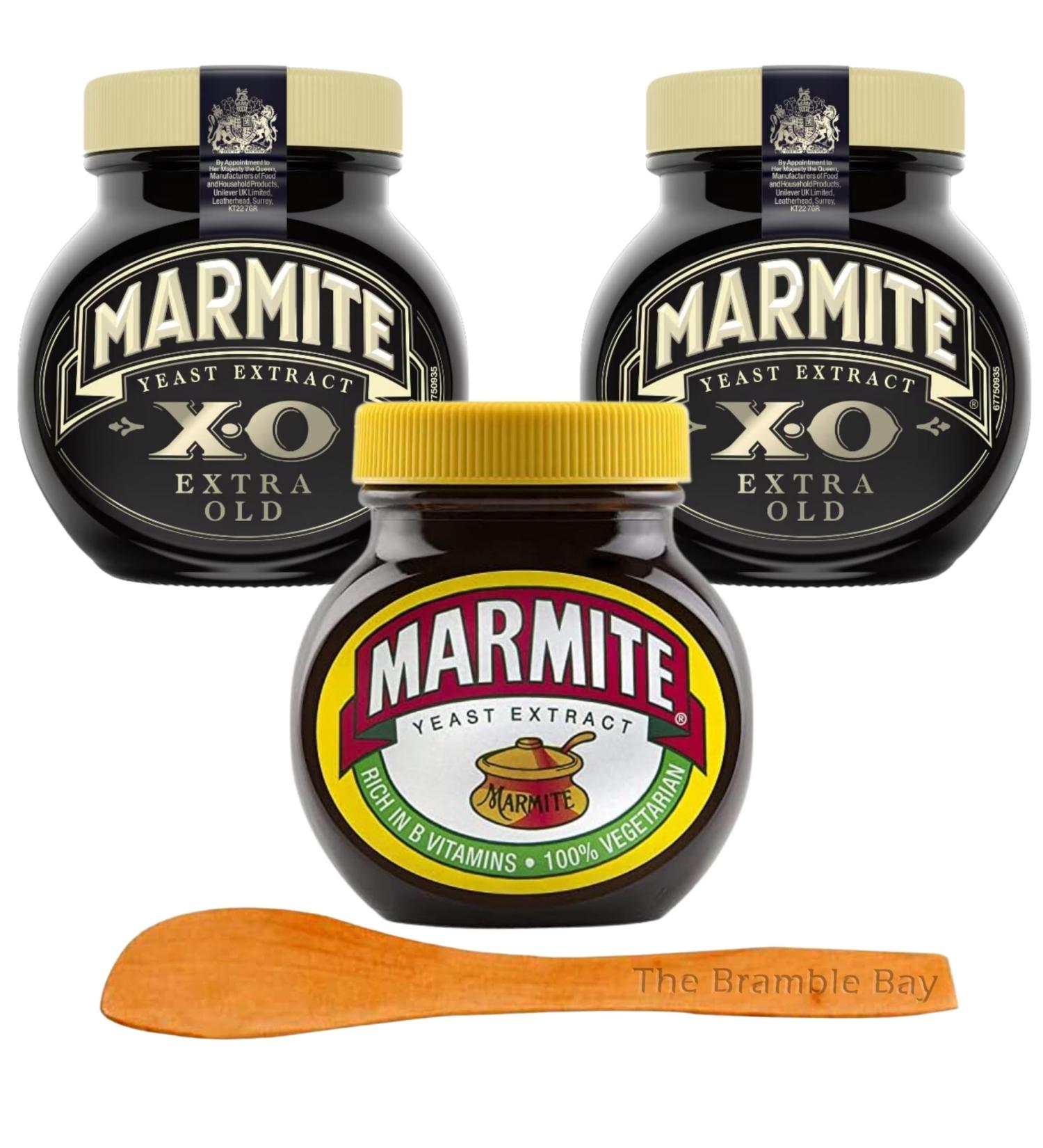 Yeast Extract Breakfast pack includes Marmite XO Original flavour 250g x3 Wooden spreader - Buy Online on GoSupps.com