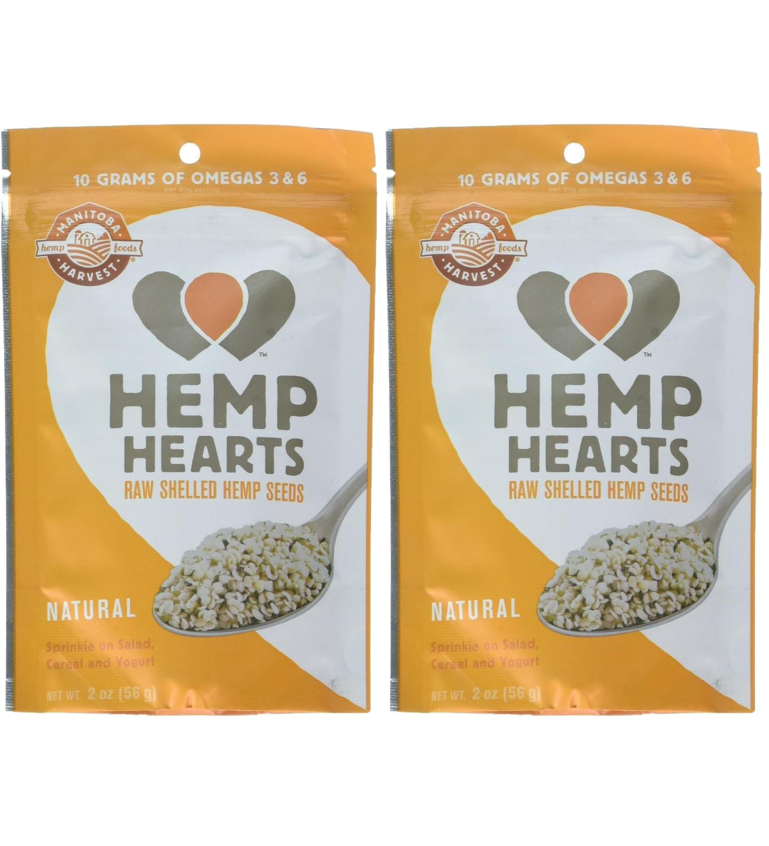 Manitoba Harvest Natural Hemp Hearts 2 Ounce (Pack of 2) 2.1 Ounce (Pack of 2) - Buy Online on GoSupps.com