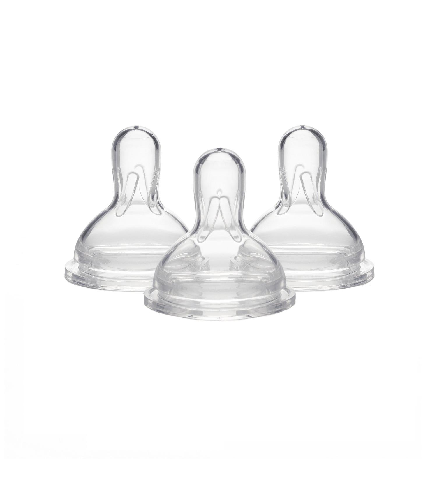Medela Slow Flow Bottle Nipples - Wide Base, Newborn to 4 Months, BPA-Free - 3 Count - Buy Online on GoSupps.com