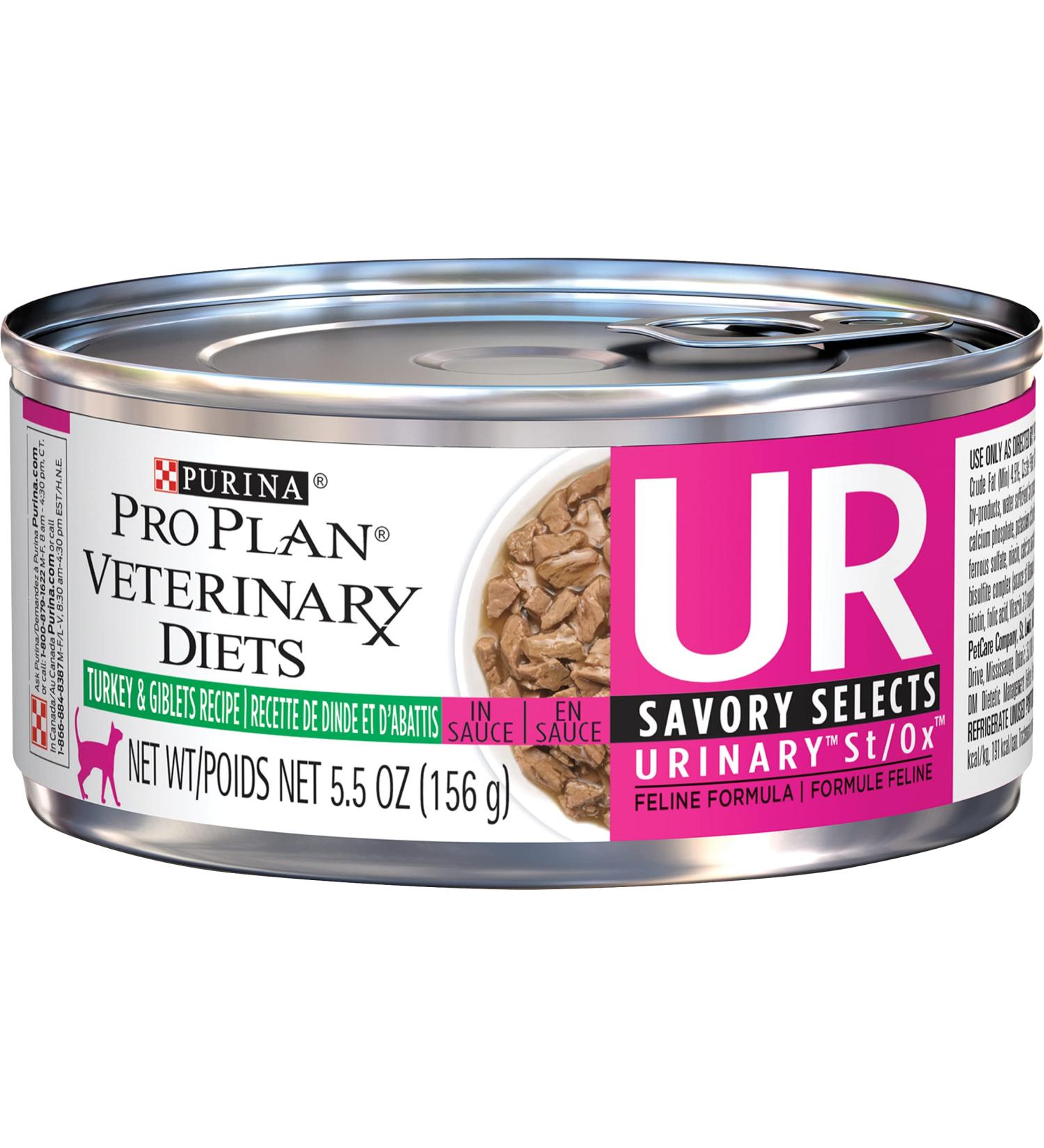 Purina Pro Plan UR Urinary St/Ox Savory Selects Turkey & Giblet Wet Cat Food 24ct - Vet Diets for Feline Health - Buy Online on GoSupps.com