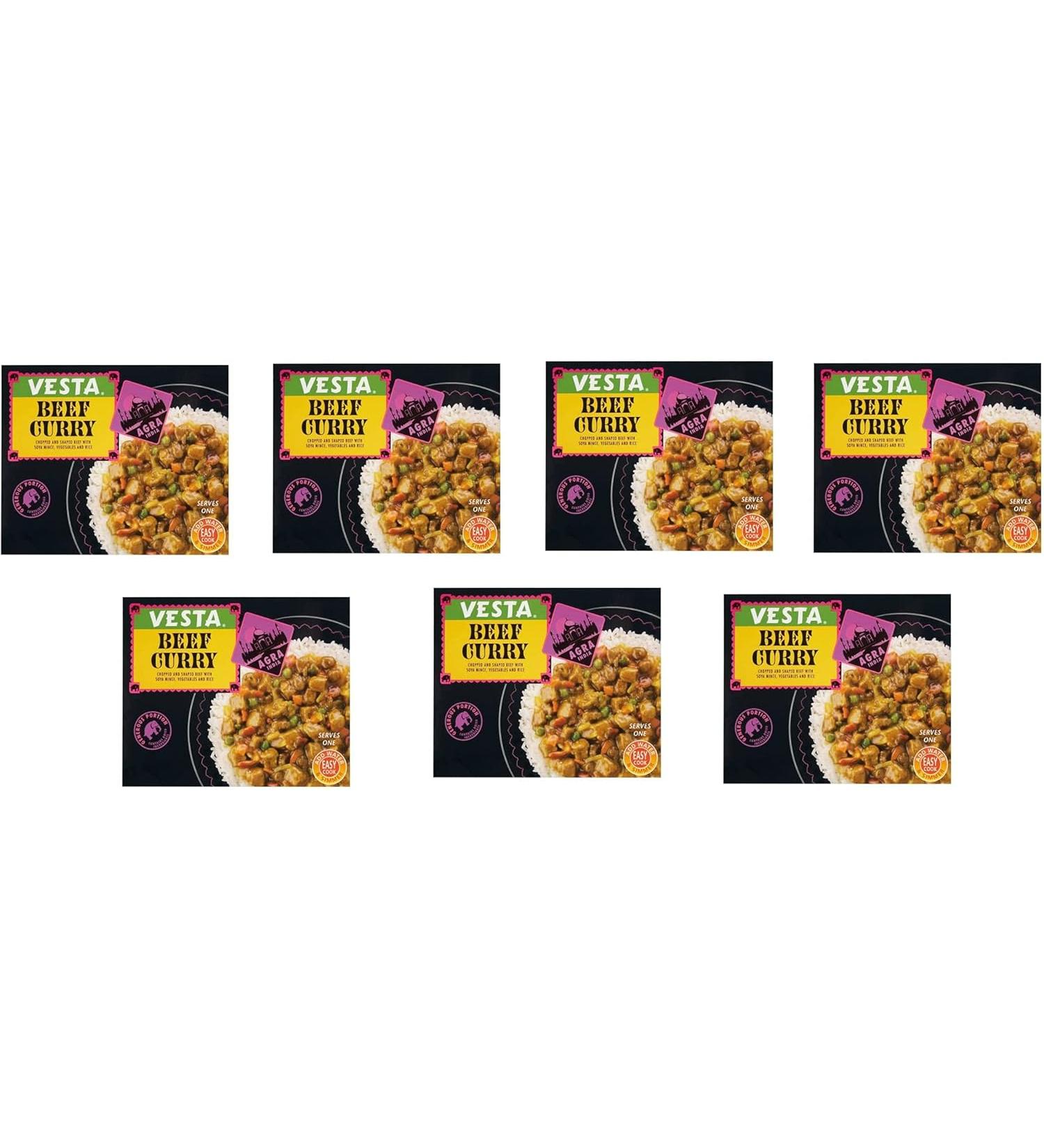 Vesta Beef Curry - 7.5 Oz - Pack Of 7