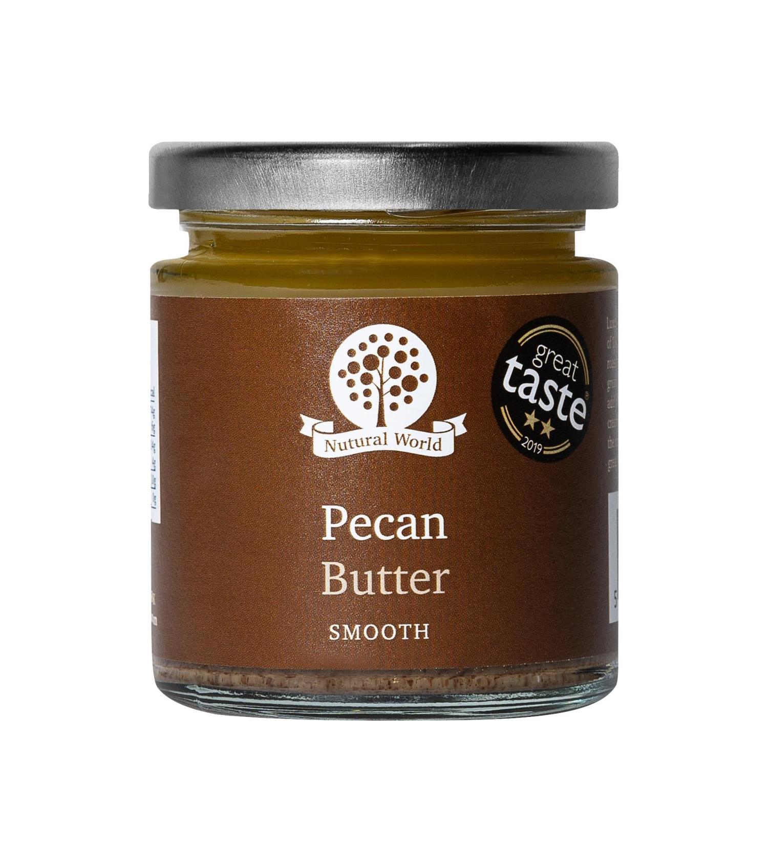 Nutural World Creamy Pecan Butter - 170g | Rich Healthy Spread for Baking and Snacking | International Shipping Available - Buy Online on GoSupps.com