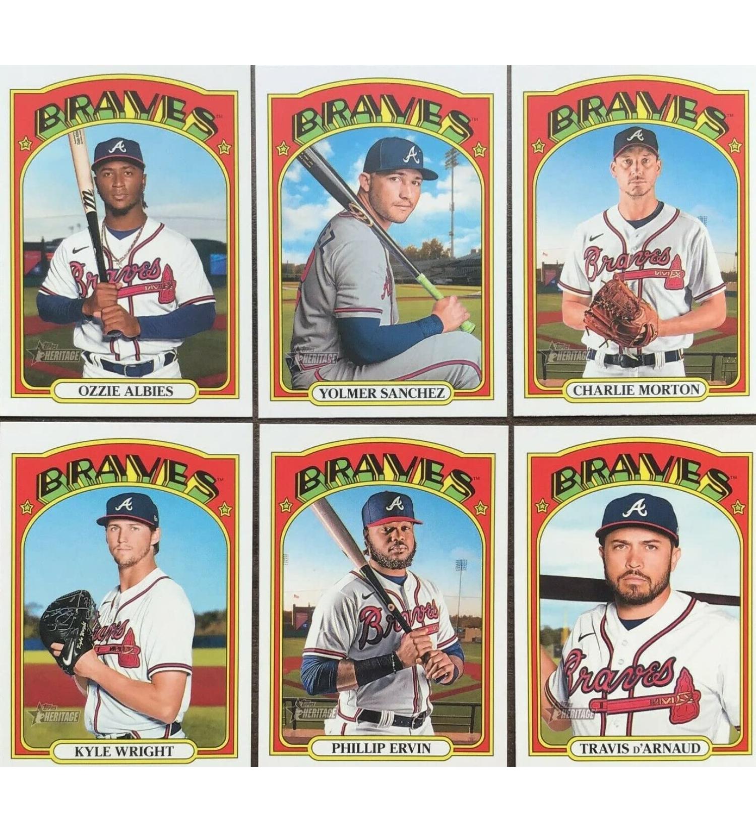 Atlanta Braves 2021 Topps Heritage 19-Card Team Set - World Series Champs with Acuna, Freeman, Riley - Buy Online on GoSupps.com