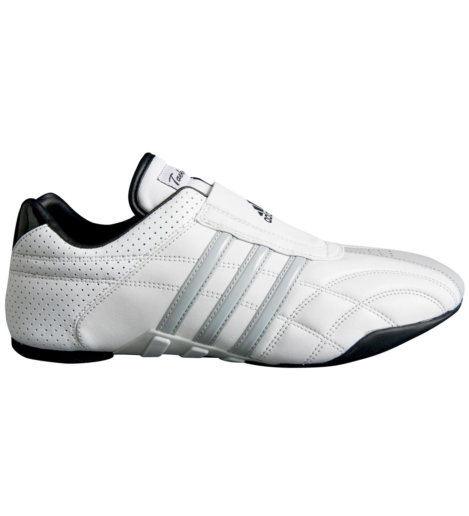 adidas Taekwondo ADILUX Shoes 4 White W/Gray Stripe