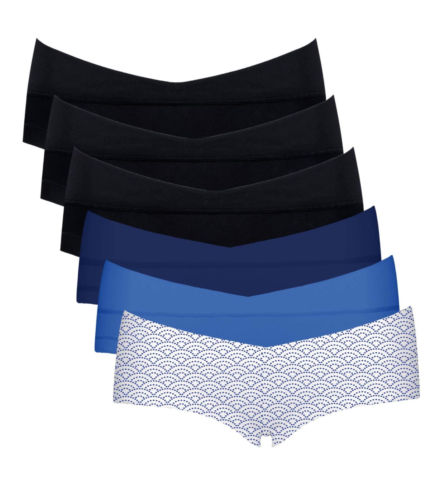Intimate Portal Maternity Knickers 6-Pack | Pregnancy & Postpartum Underwear | Cotton Cradle Briefs | Midnight Shore Colorway - Buy Online on GoSupps.com