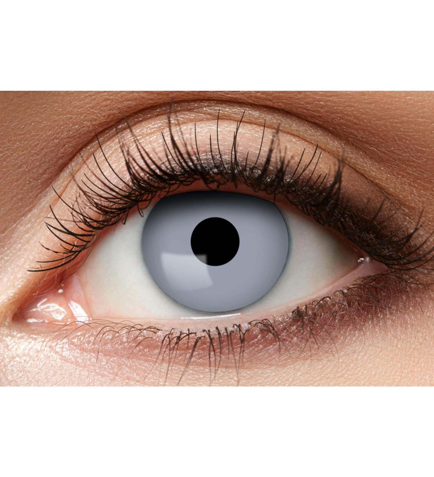 Balinco Solid Gray Colored Contact Lenses - Costume Accessories for Cosplay Halloween Carnival & Parties - Buy Online on GoSupps.com