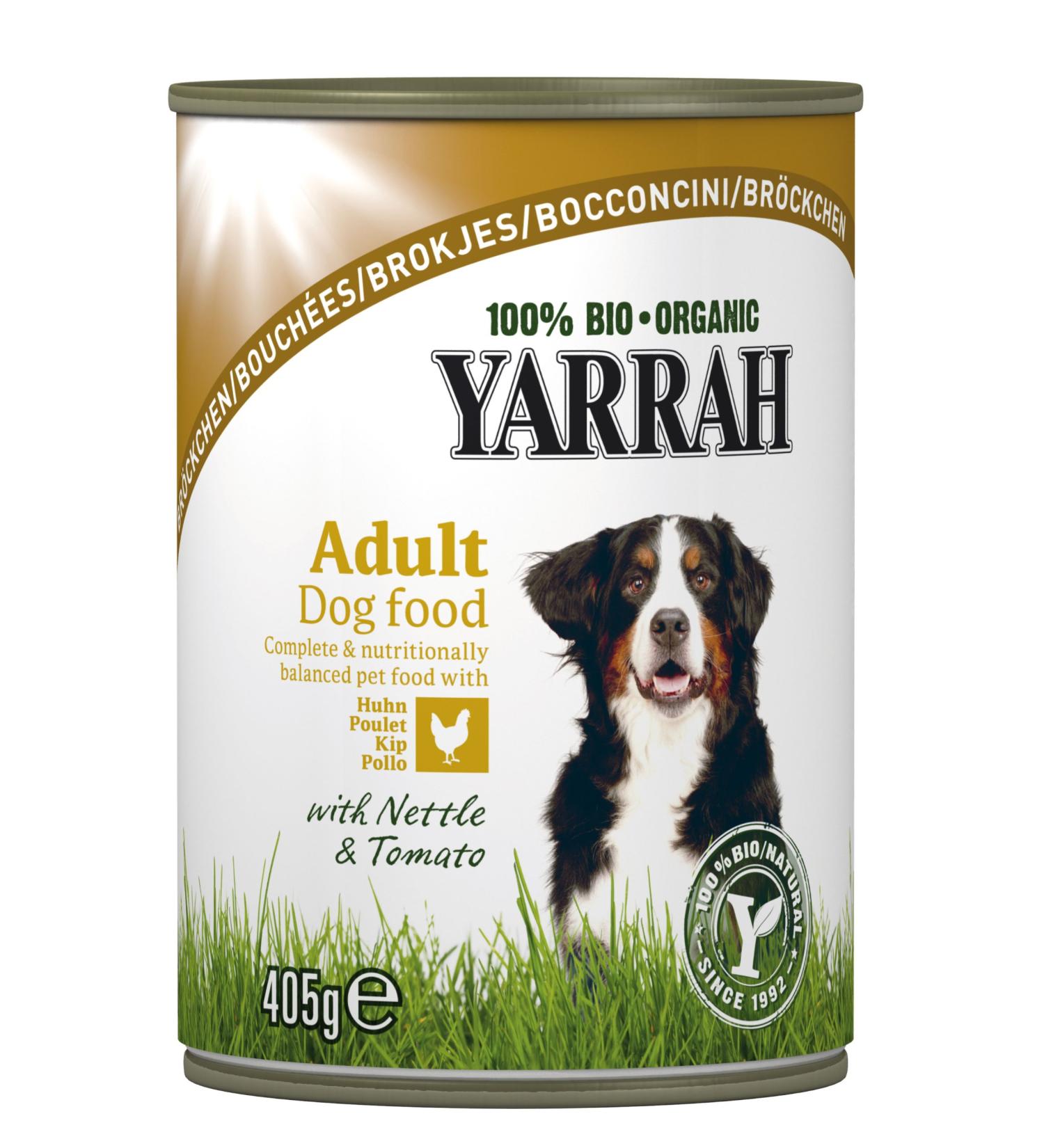 Yarrah Organic Chicken Bites for Dogs 405g - Pack of 6