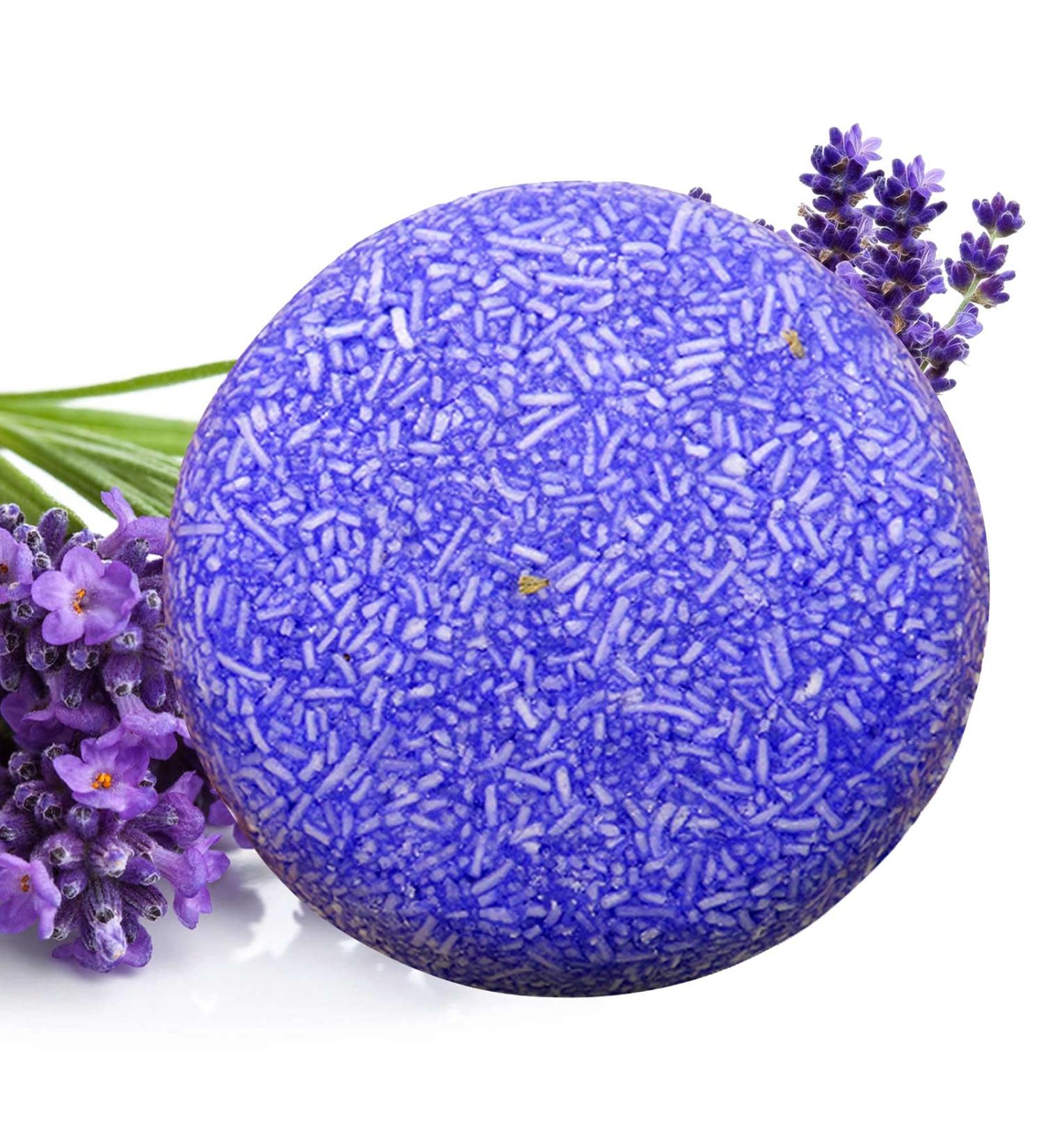 Handmade Solid Shampoo Soap Bar for All Hair Types - Lavender | Eco-Friendly & Nourishing - Buy Online on GoSupps.com