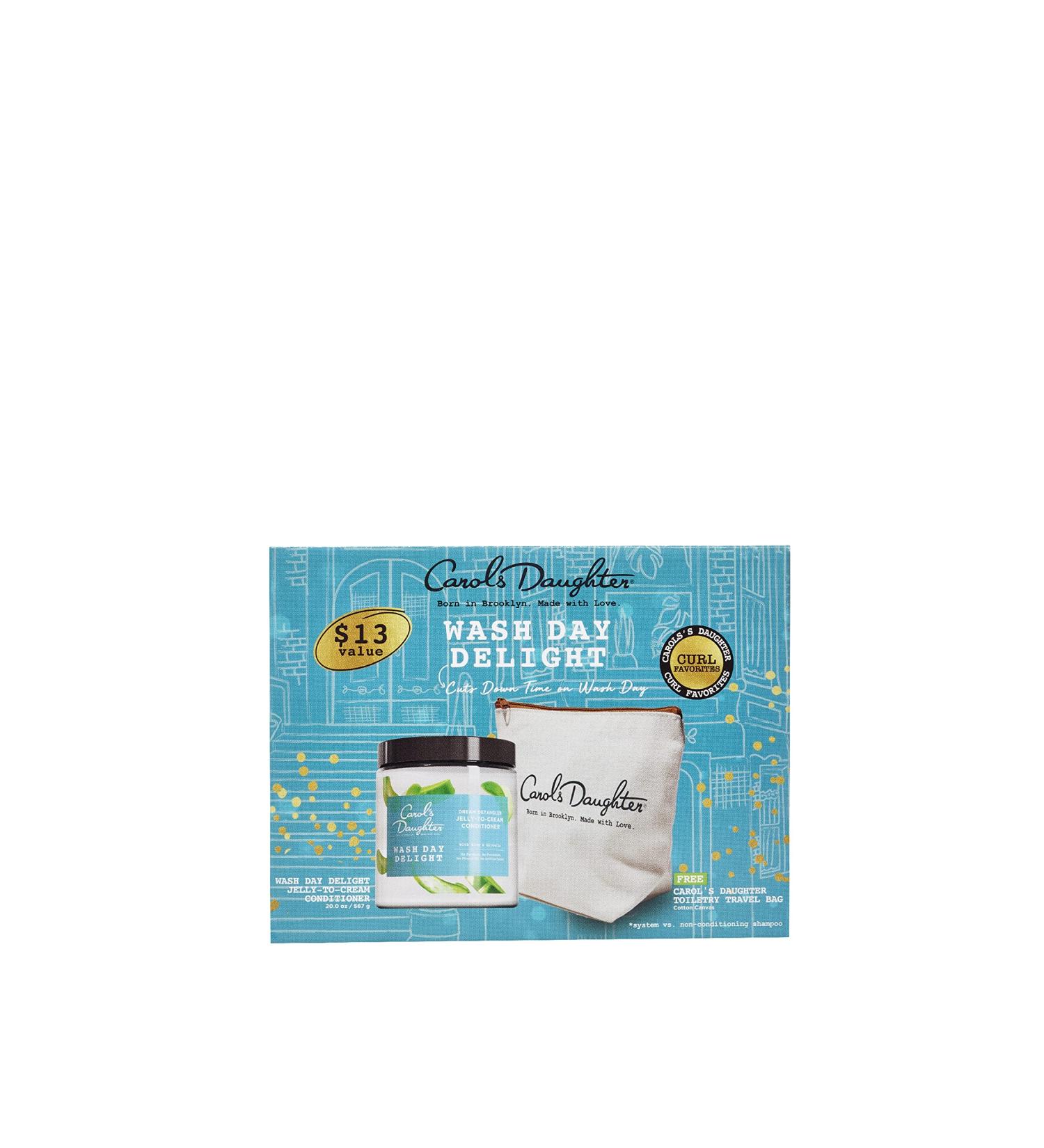 Carol's Daughter Wash Day Delight Gift Set | Jelly-To-Cream Conditioner & Travel Bag | Premium Hair Care - Buy Online on GoSupps.com