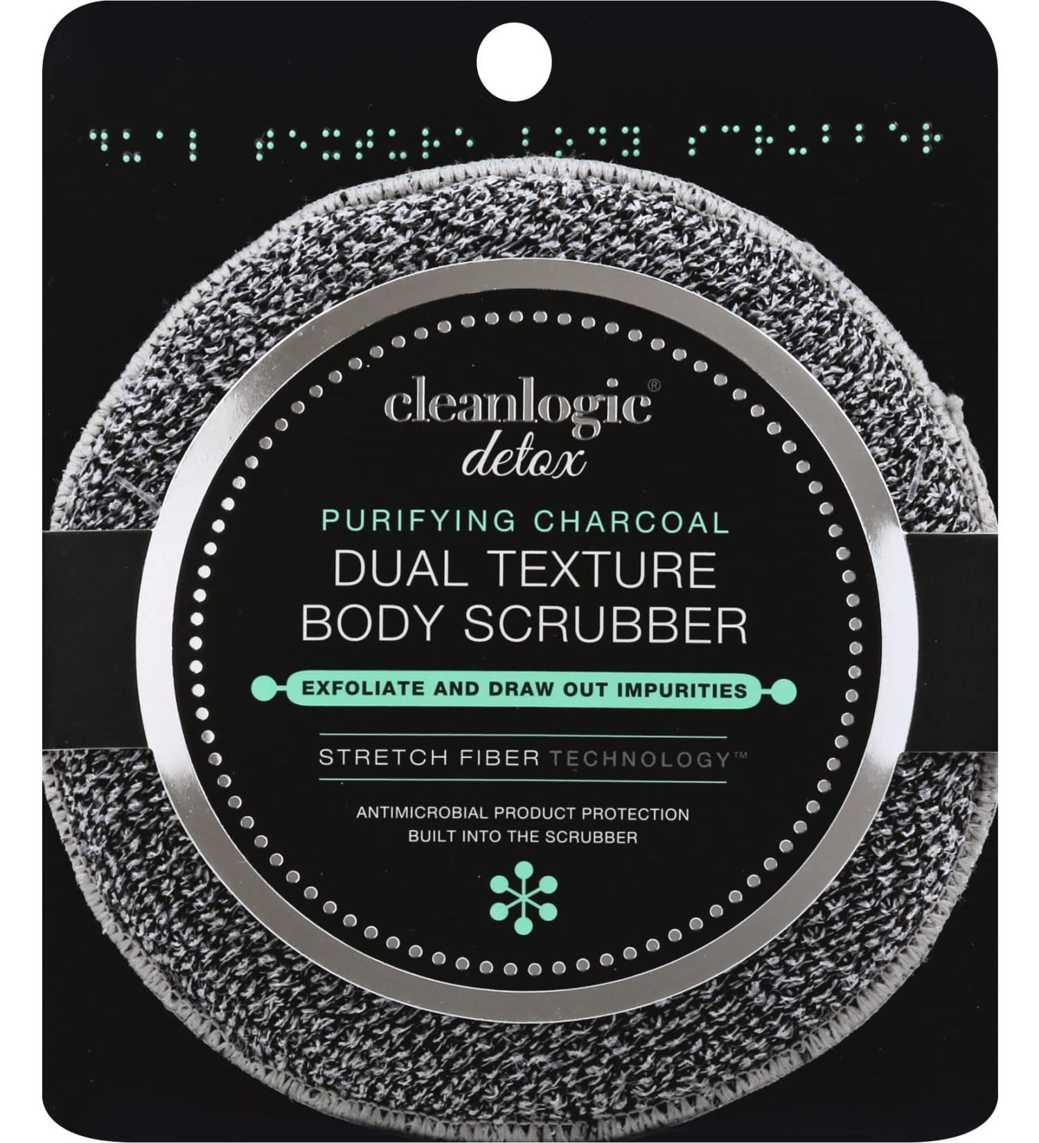 Clean Logic Detox Charcoal Scrubber Body Dual Texture