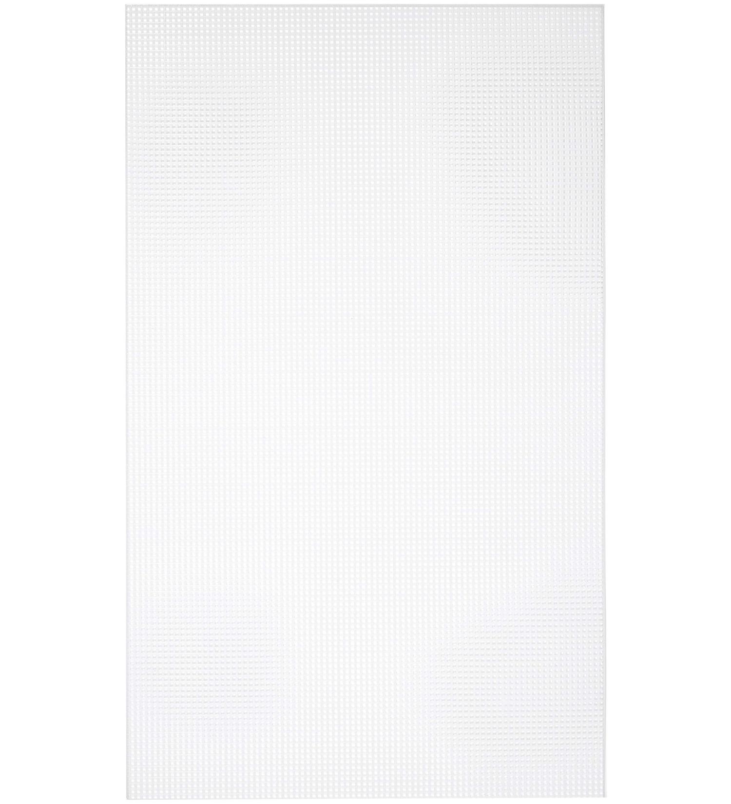 Cousin DIY 7 Count Artist Sheet Plastic Stitching Canvas, 13.6 inch x 22.6 inch, White