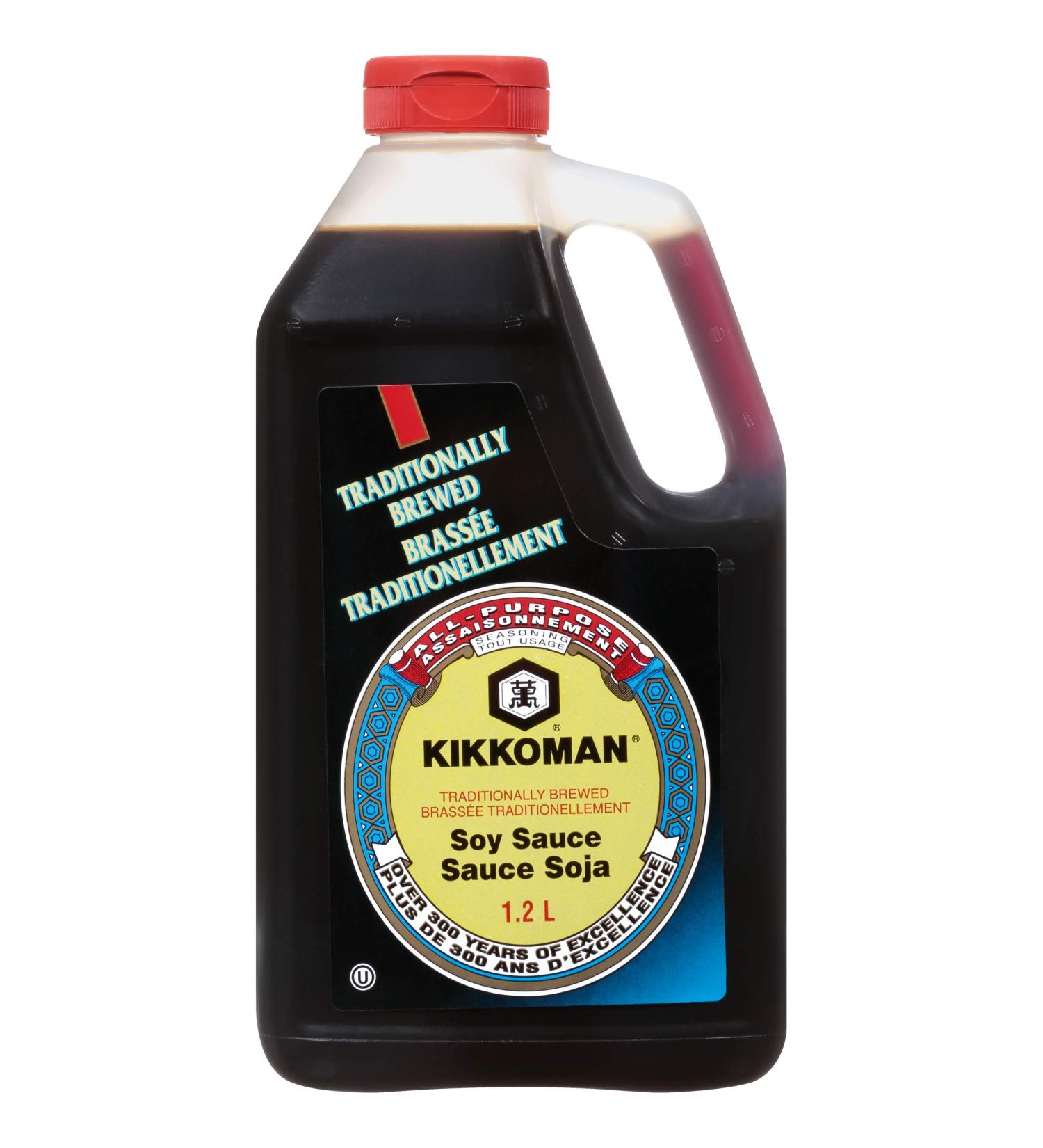 KIKKOMAN BRAND Soy Sauce Traditionally Brewed 1200ml - Buy Online on GoSupps.com