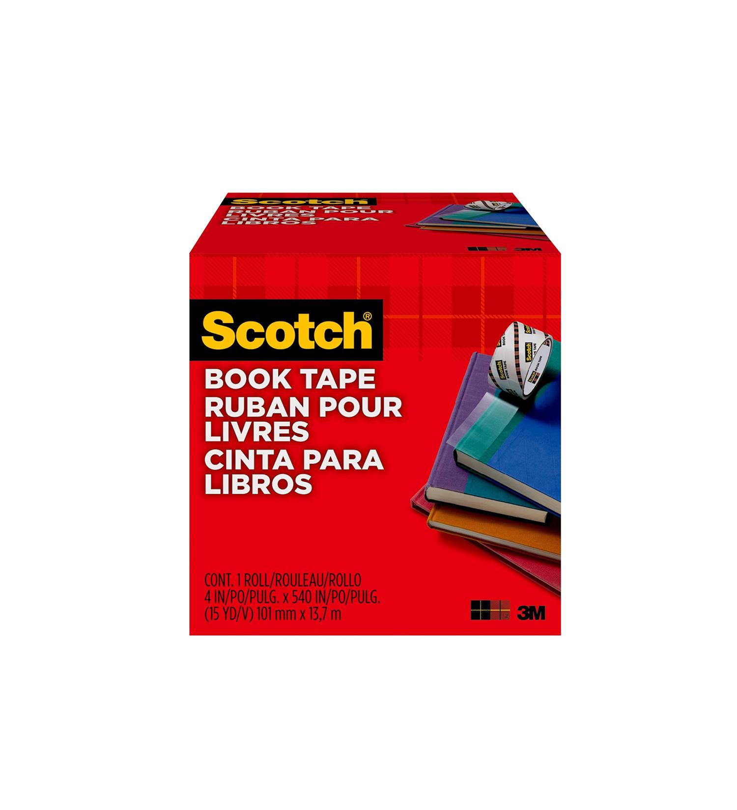Scotch Book Tape  4 in x 540 in  Excellent for Repairing  Reinforcing Protecting  and Covering (845-400) - Buy Online on GoSupps.com