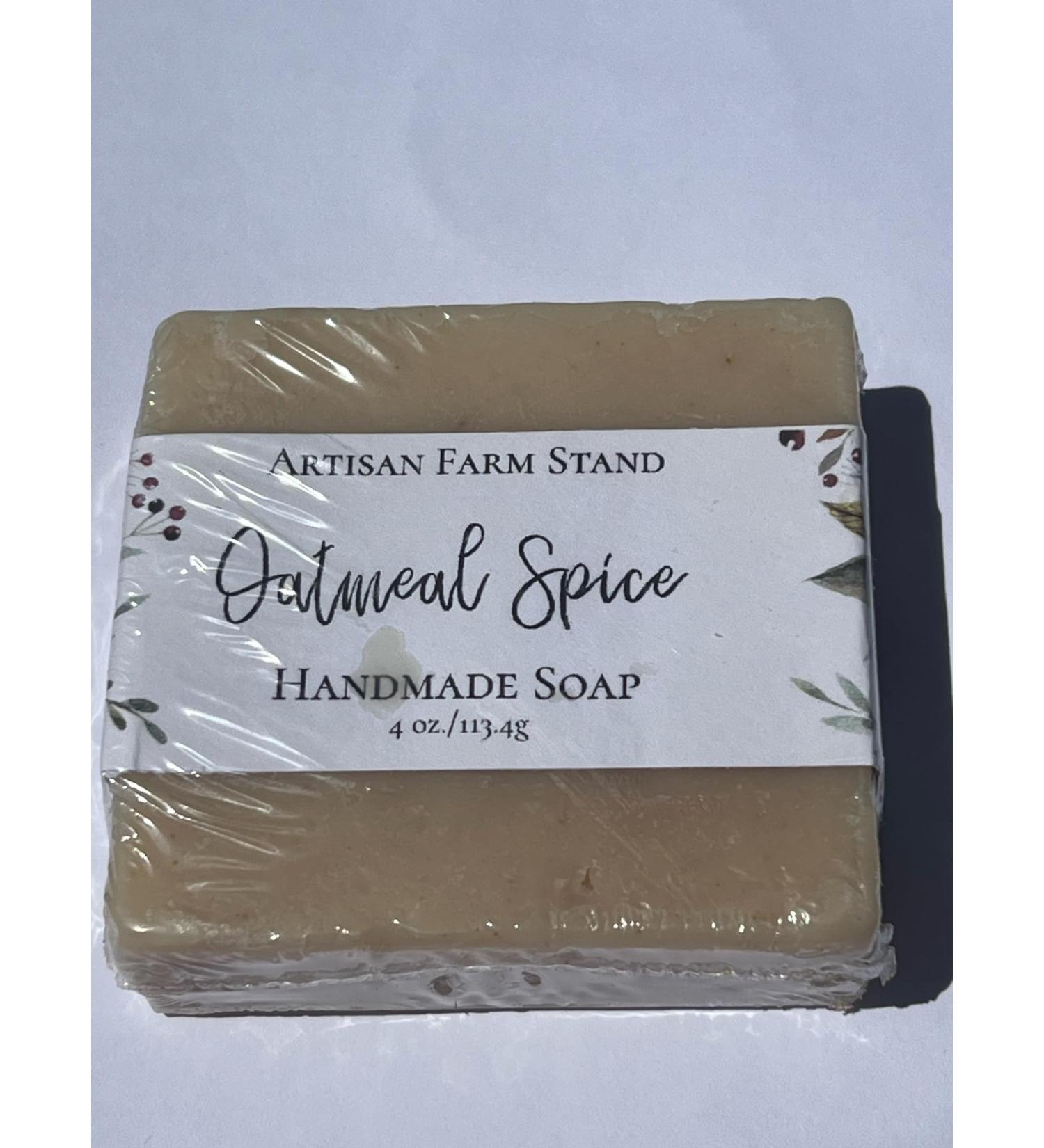 Oatmeal Spice Handmade Soap - 4 oz Bars | Organic Moisturizing & Eco-Friendly | Perfect for Sensitive Skin - Buy Online on GoSupps.com