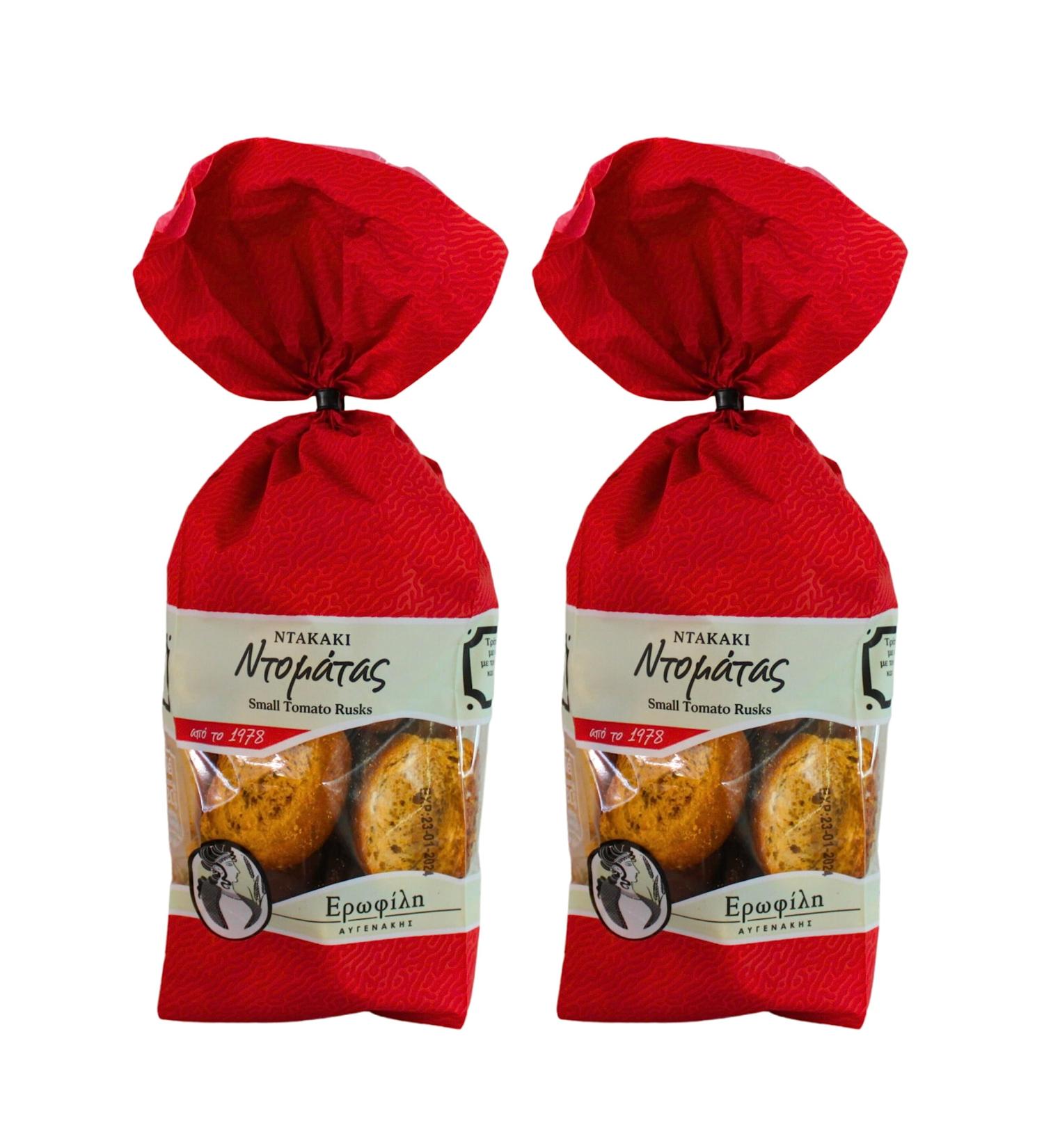 Erofili Avgenakis Greek Mini Tomato Rusks - 2 Pack (600g) | Authentic Greek Snack | International Shipping - Buy Online on GoSupps.com