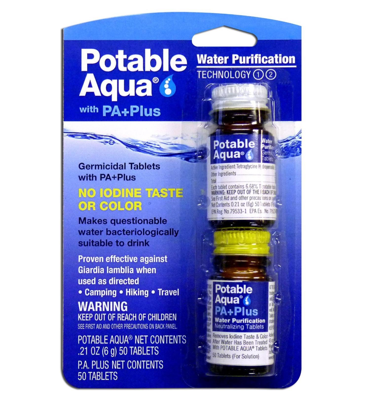 Potable Aqua Water Purification Value Pack 150 Tablets + PA Plus 150 Tablets Super Saver Size Package - 300 Tablets Total