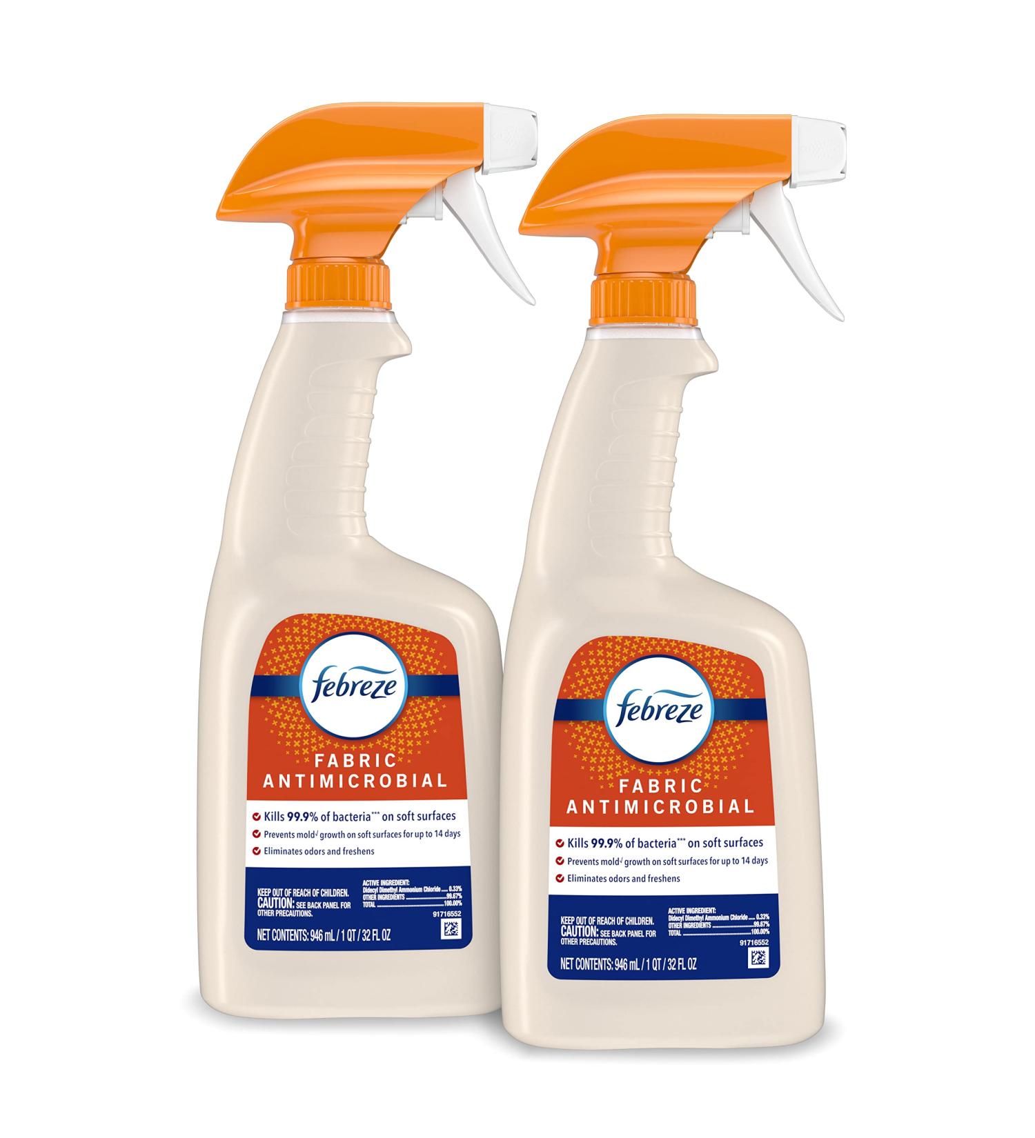 Febreze Fabric Antimicrobial & Odor-Fighting Spray 32 fl oz - Pack of 2 - Buy Online on GoSupps.com
