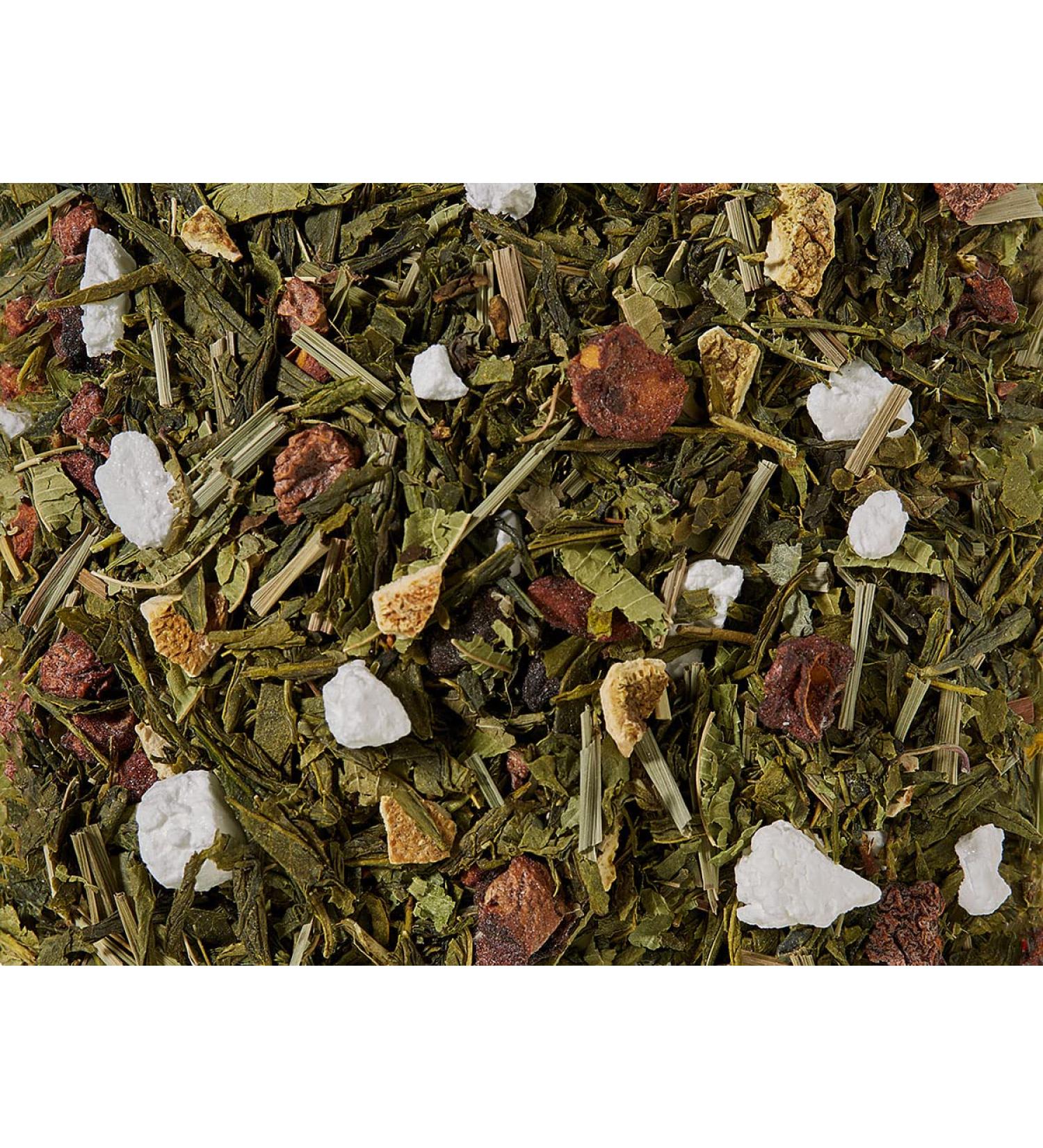 Dethlefsen Balk teemando Green tea mixture Sencha in balance lemon nut flavored 1 kg - Buy Online on GoSupps.com