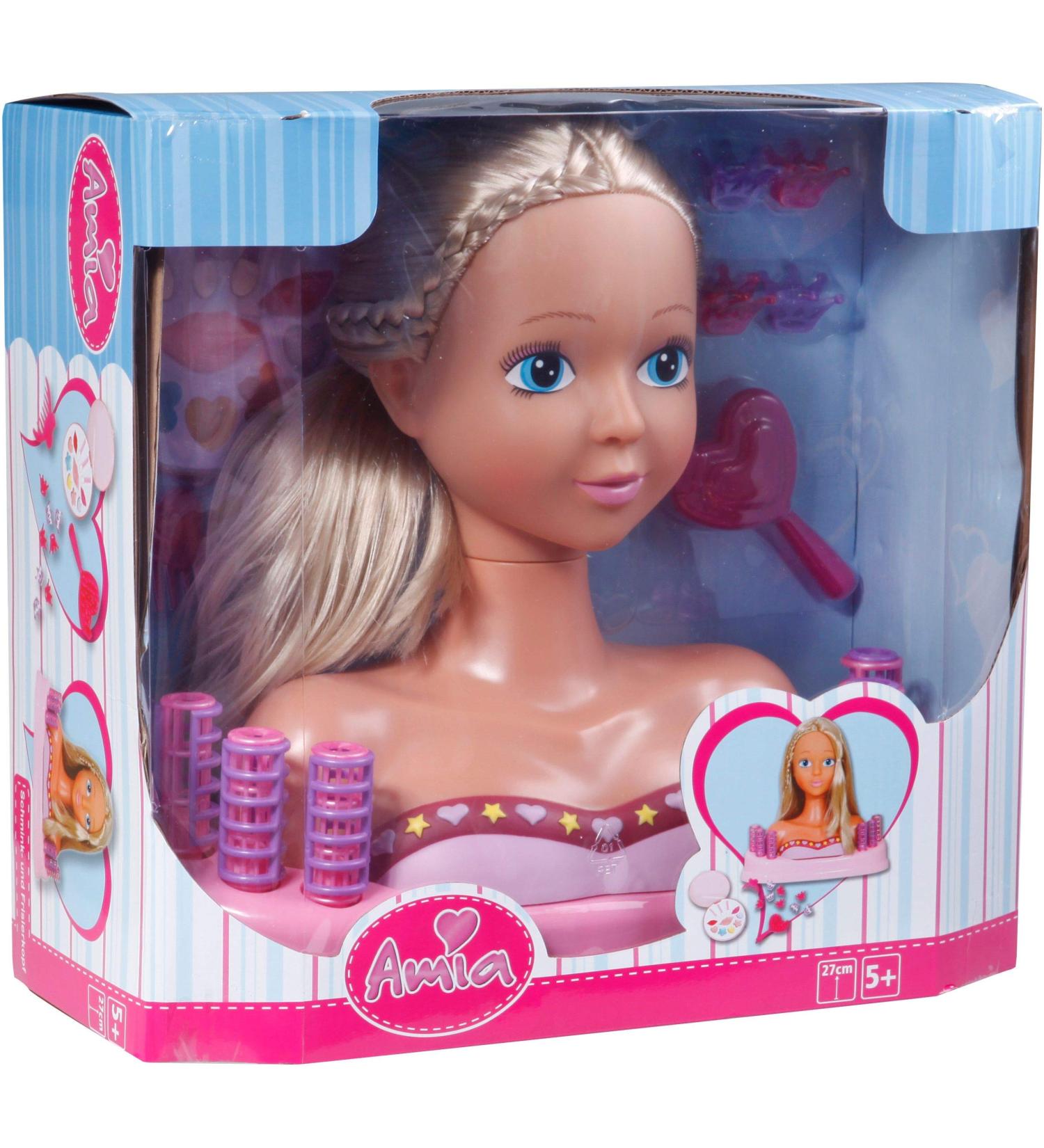 Amia 27 cm Make-Up & Hairdressing Head with Accessories | International Shipping Available - Buy Online on GoSupps.com