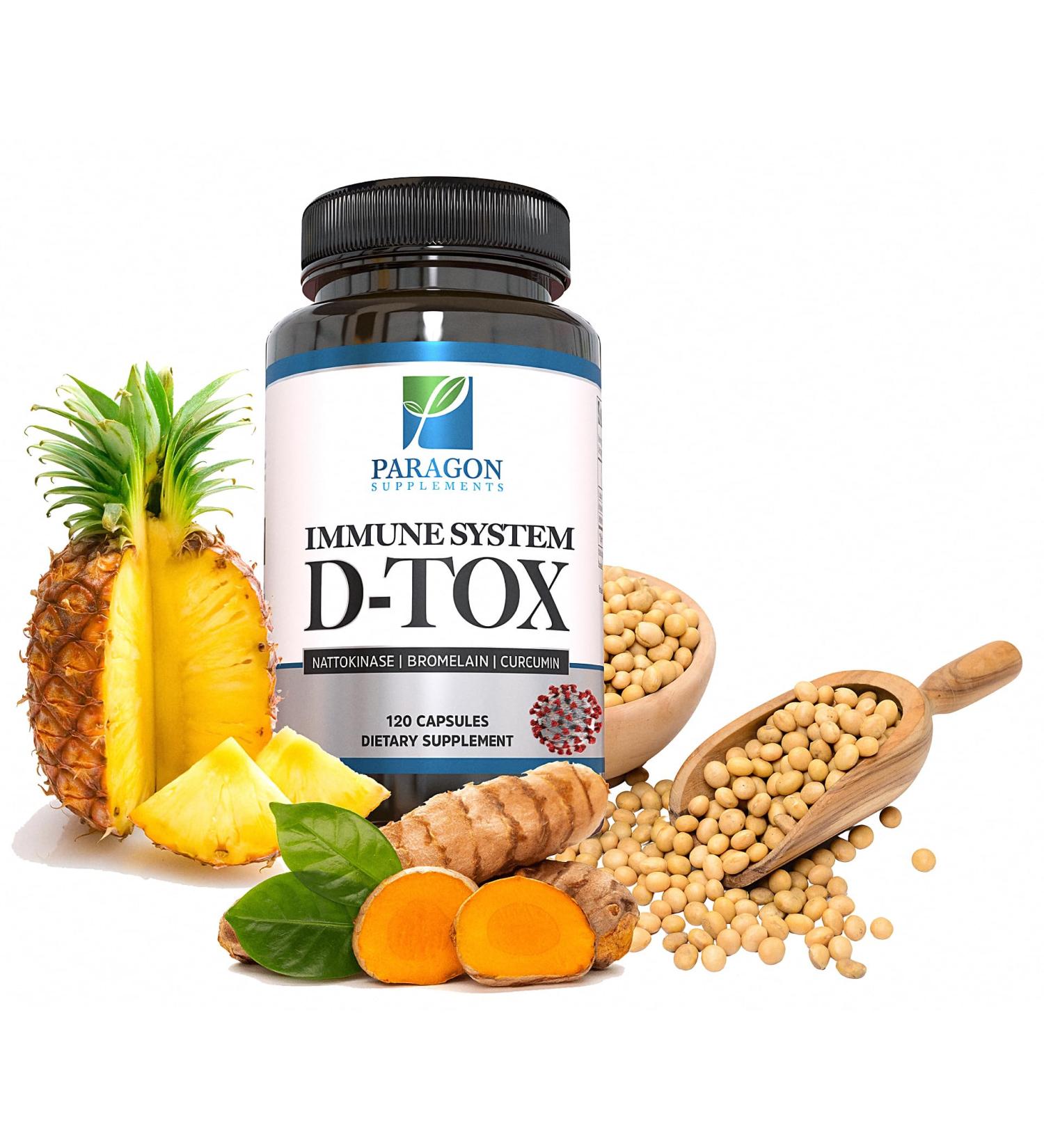 Spike Protein Removal - Original Spike Detox Formula with Nattokinase, Bromelain & Curcumin - 3-in-1 Immune System Supplement - Non-GMO, Vegan, Gluten-Free, Made in USA - 120 Capsules (30 Day Supply) - Buy Online on GoSupps.com