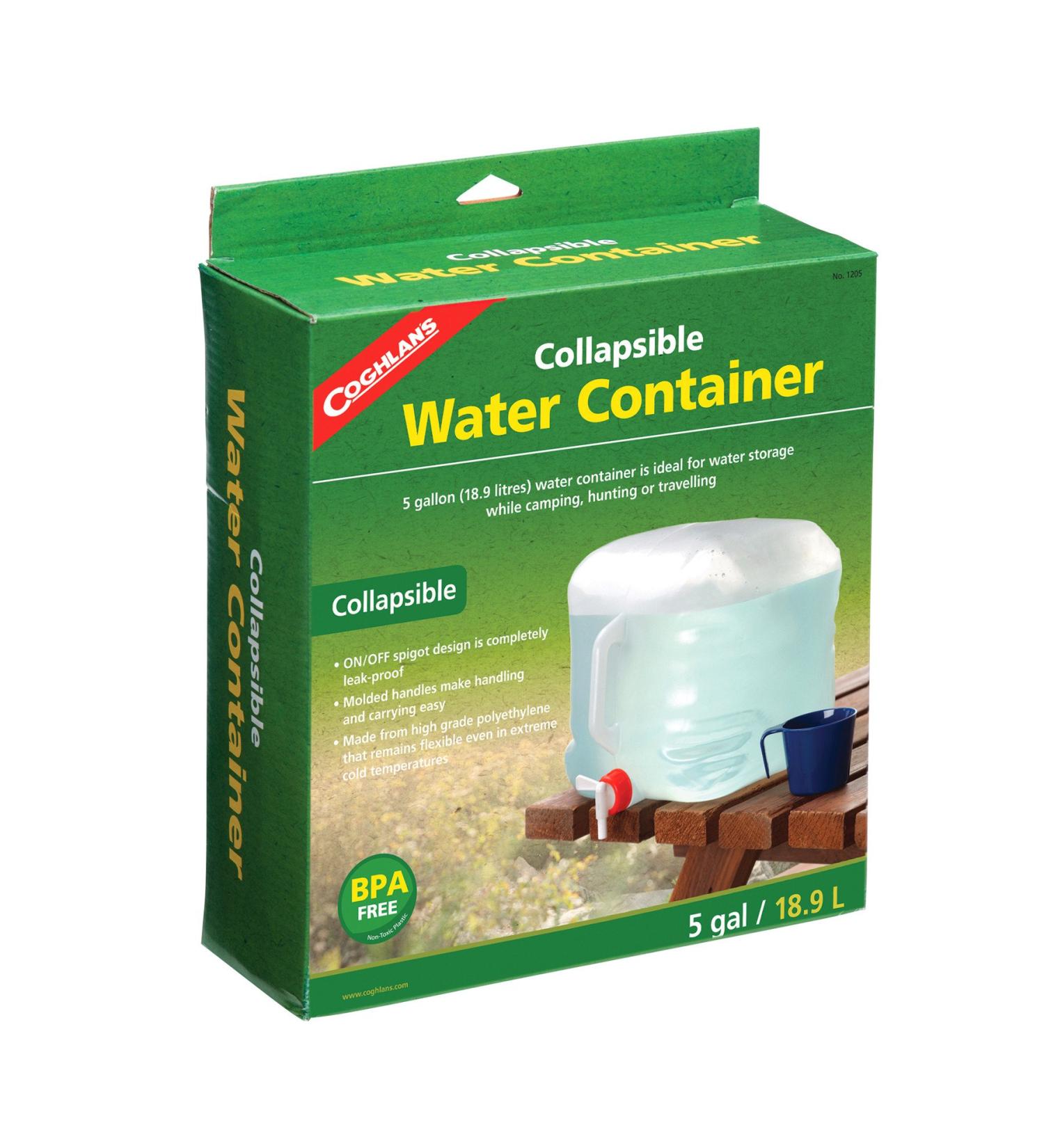 Coghlan's Collapsible Water Container 5-Gallon | Clear White | Portable & Durable - Buy Online on GoSupps.com
