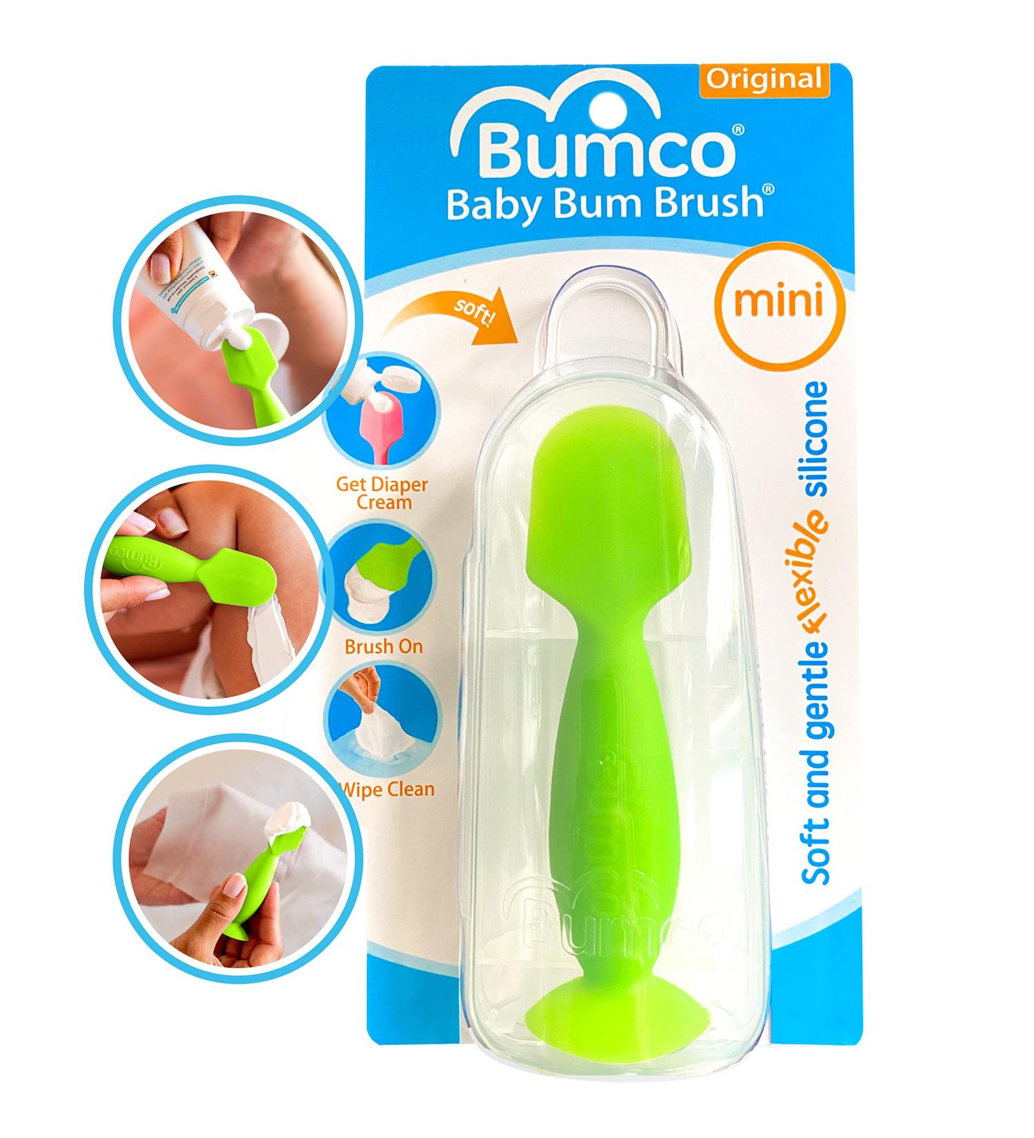Bumco Mini Diaper Cream Brush with Travel Case - Baby Butt Paste Applicator for Baby Green Butt Cream | Butt Spatula for Diaper Cream - Buy Online on GoSupps.com