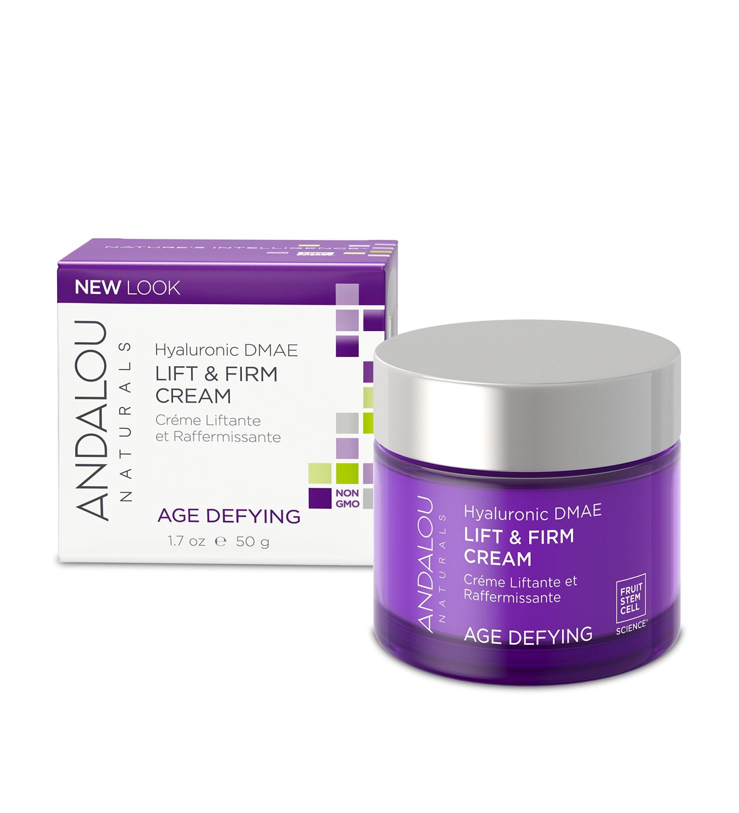 Andalou Naturals Lift & Firm Cream with Hyaluronic DMAE â€“ 1.7 oz | Anti-Aging Moisturizer - Buy Online on GoSupps.com
