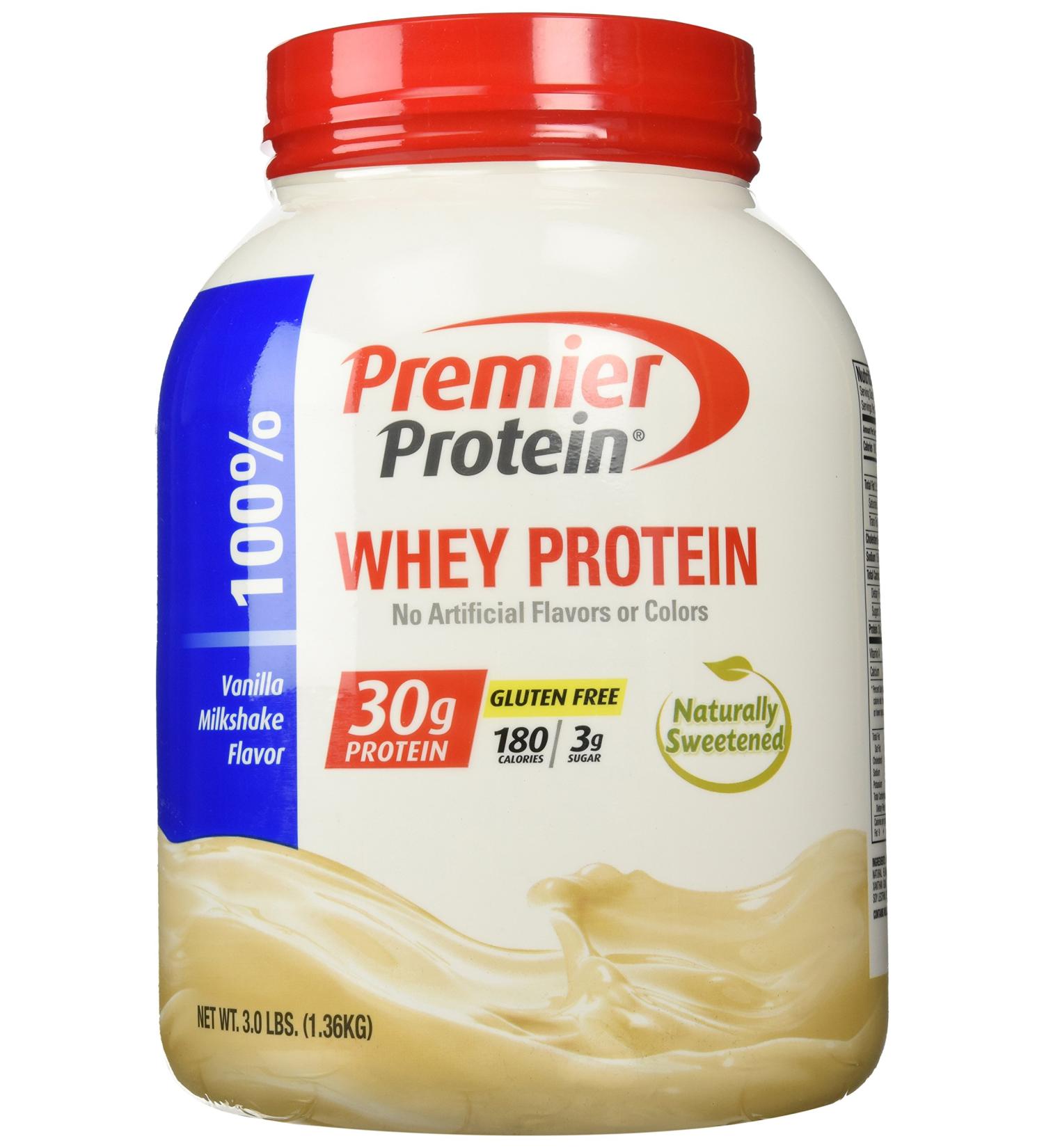 Premier Protein 30g High Protein Powder Vanilla Milkshake 3 lbs. - Buy Online on GoSupps.com