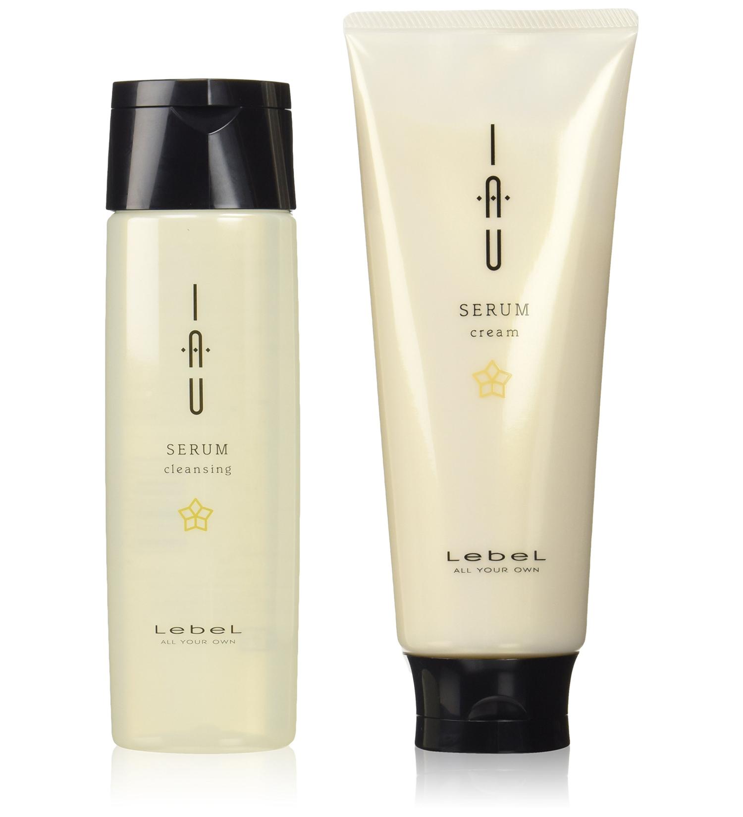 Revel Io Serum cleansing shampoo 200mL & cream treatments 200mL set Lebel iau SERUM