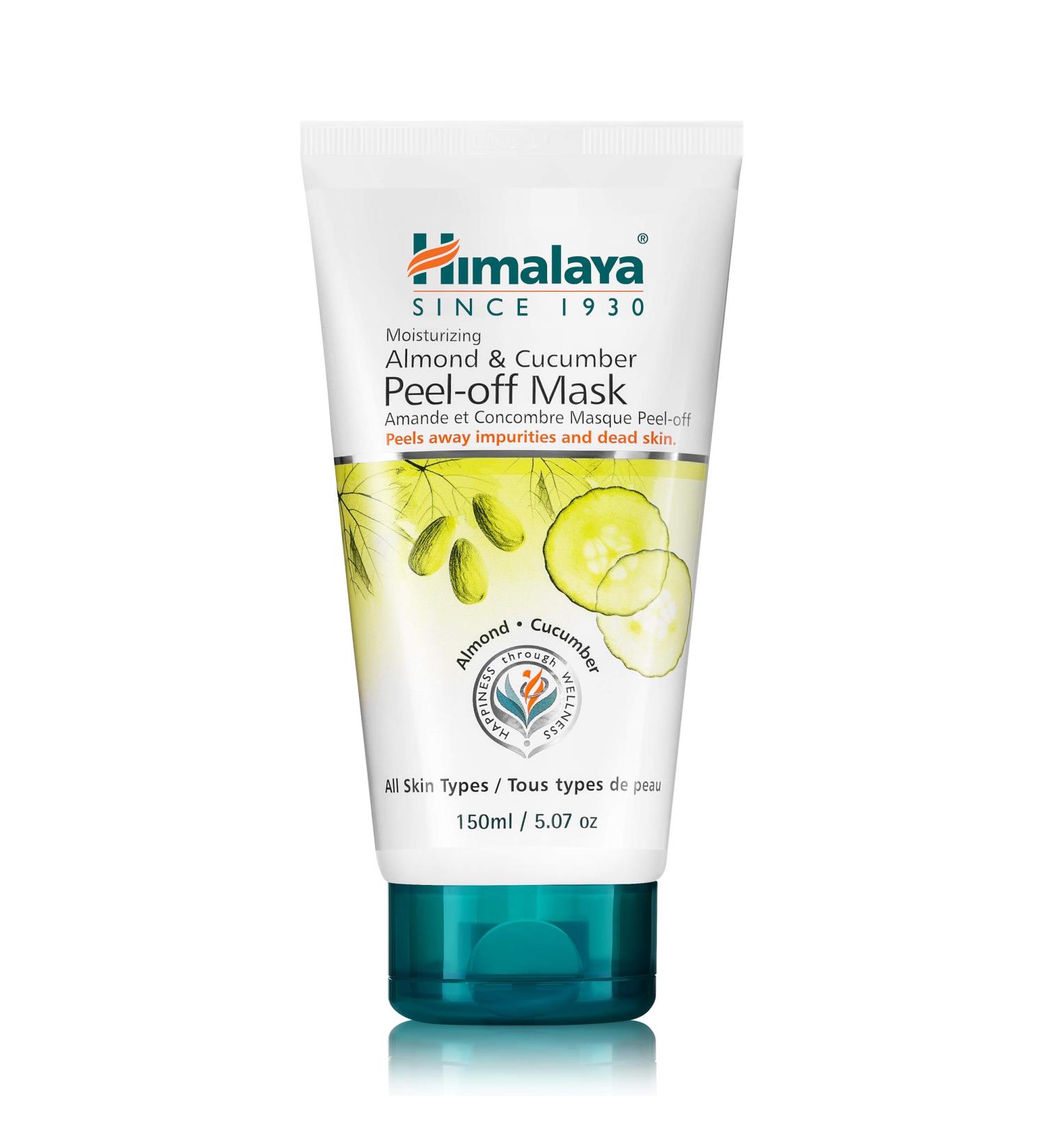 Himalaya Peel-Off Beauty Mask with Almond & Cucumber | 5.07 fl oz - All Skin Types - Buy Online on GoSupps.com