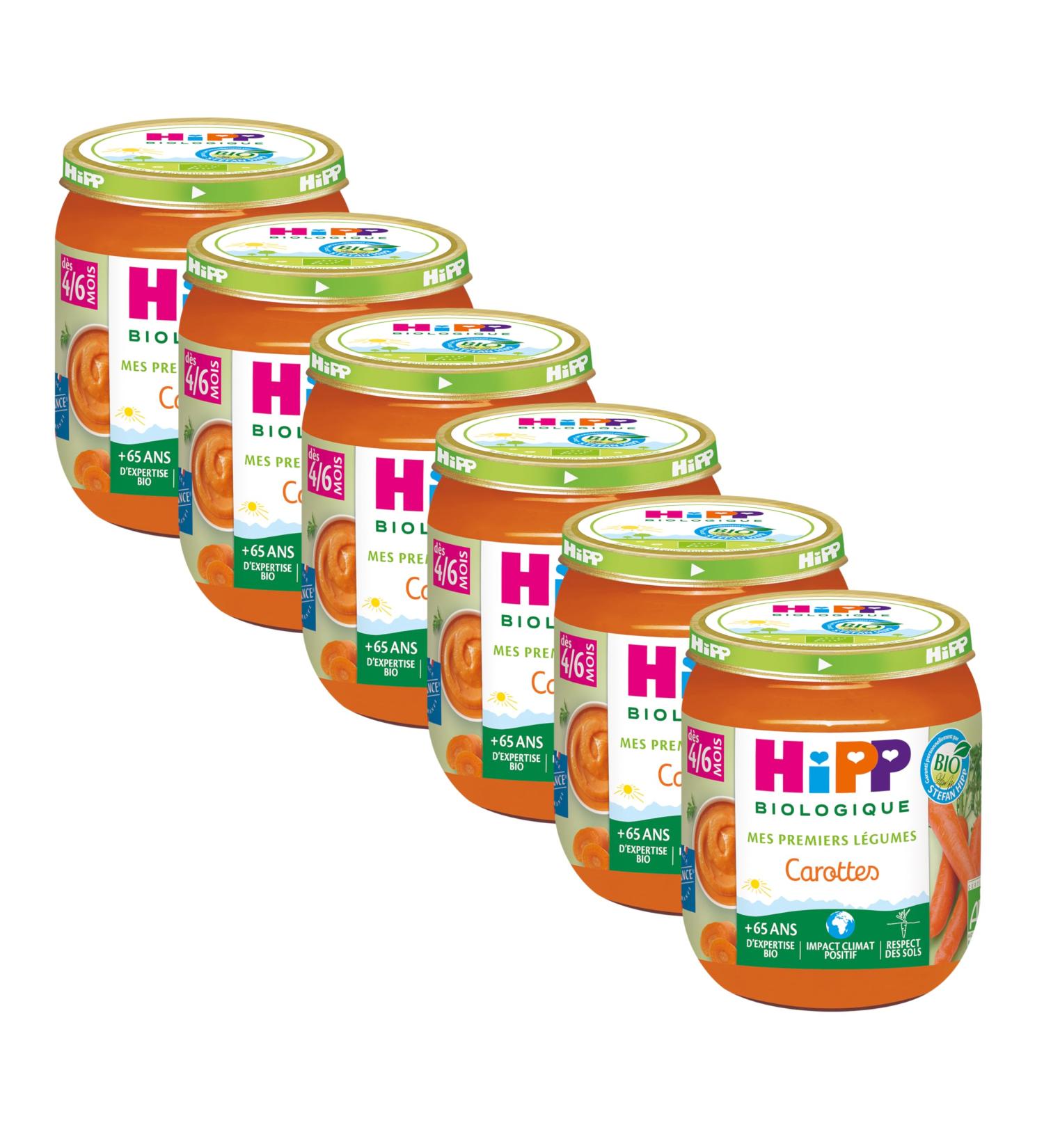 HiPP Organic Carrots Jar 125 g - Pack of 6