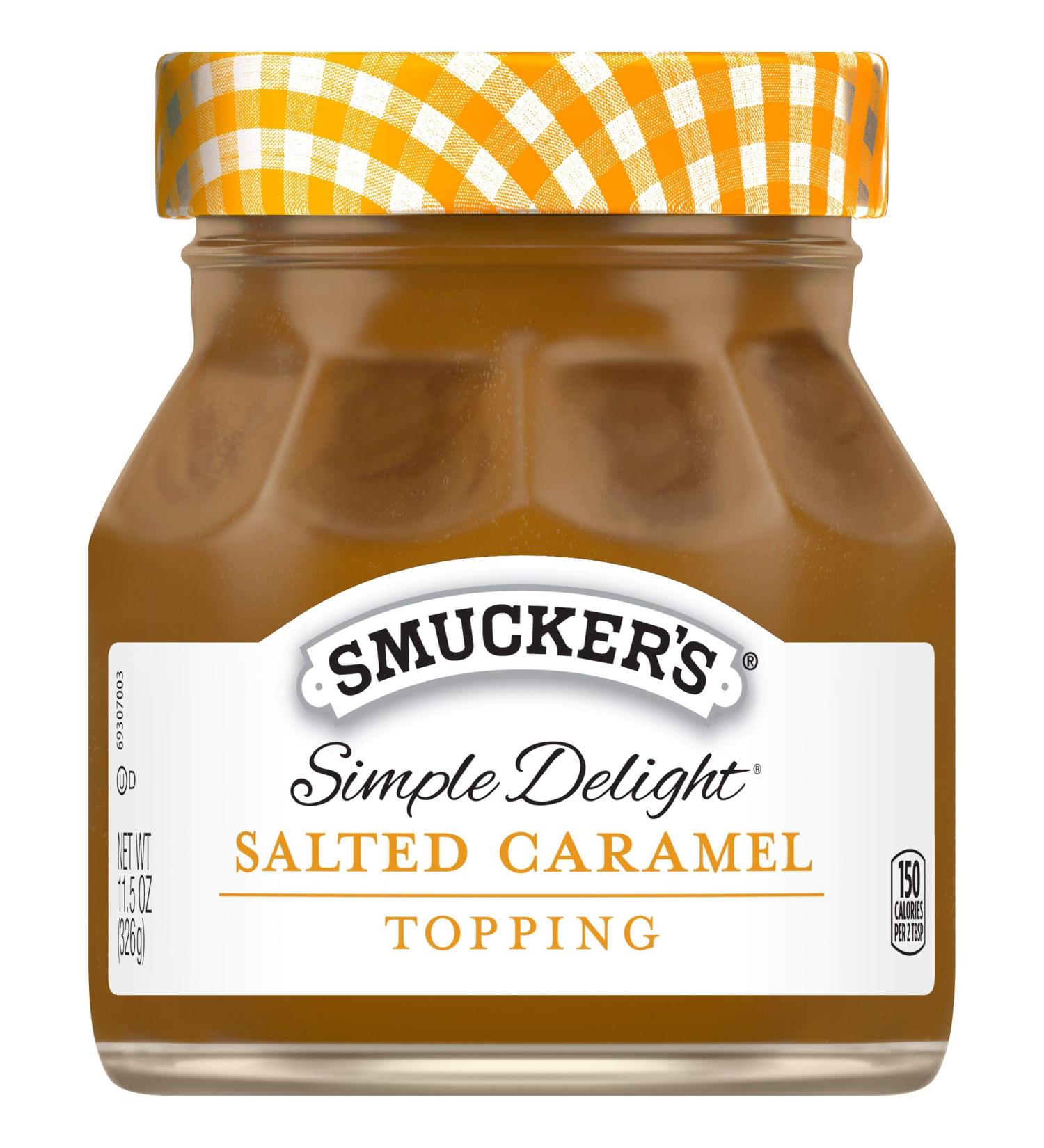 Smucker's Simple Delight Salted Caramel Topping - 11.5 oz - Buy Online on GoSupps.com