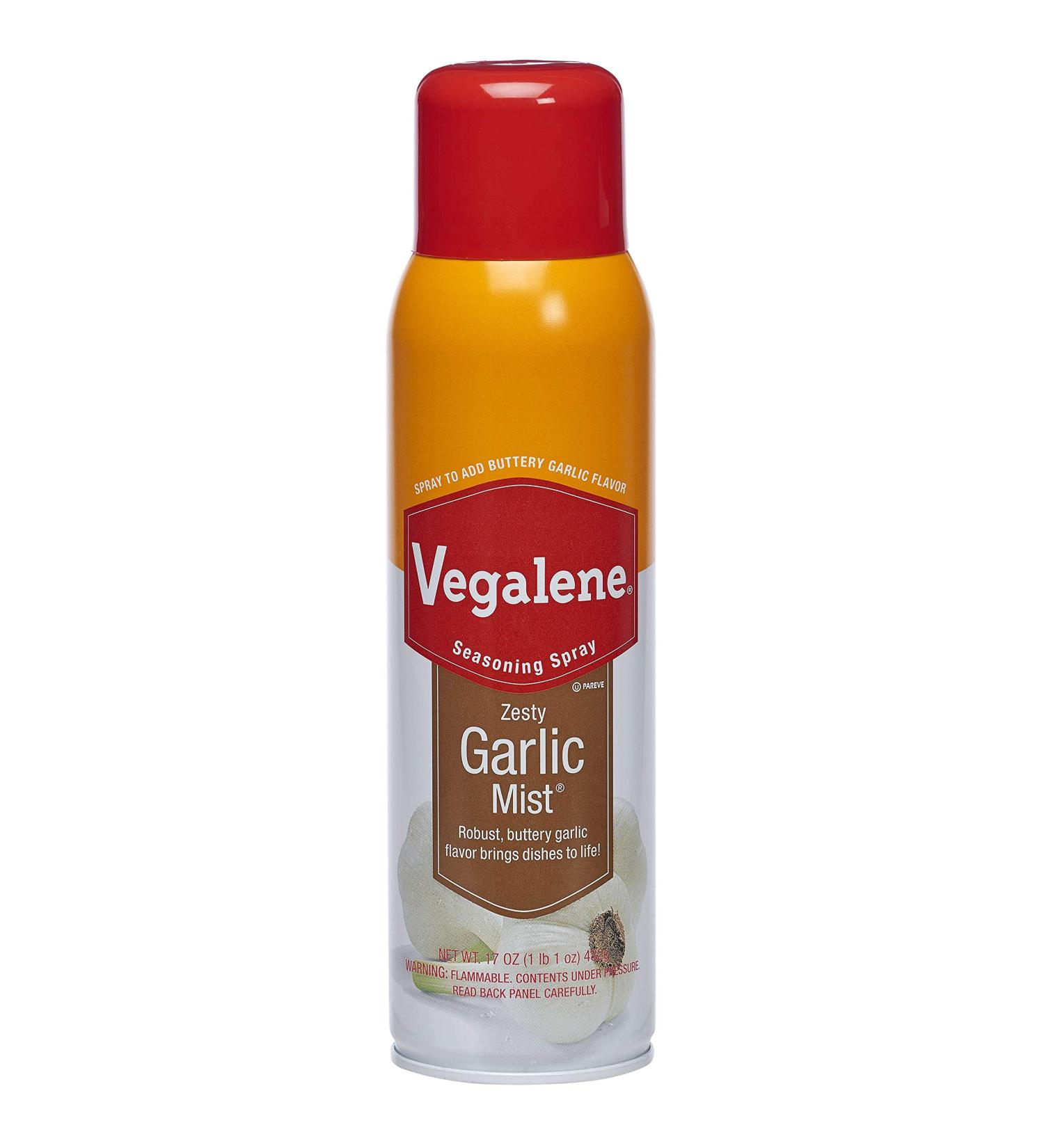 VEGALENE ZESTY GARLIC MIST SEASONING PAN SPRAY 17 OZ. Pack of 3