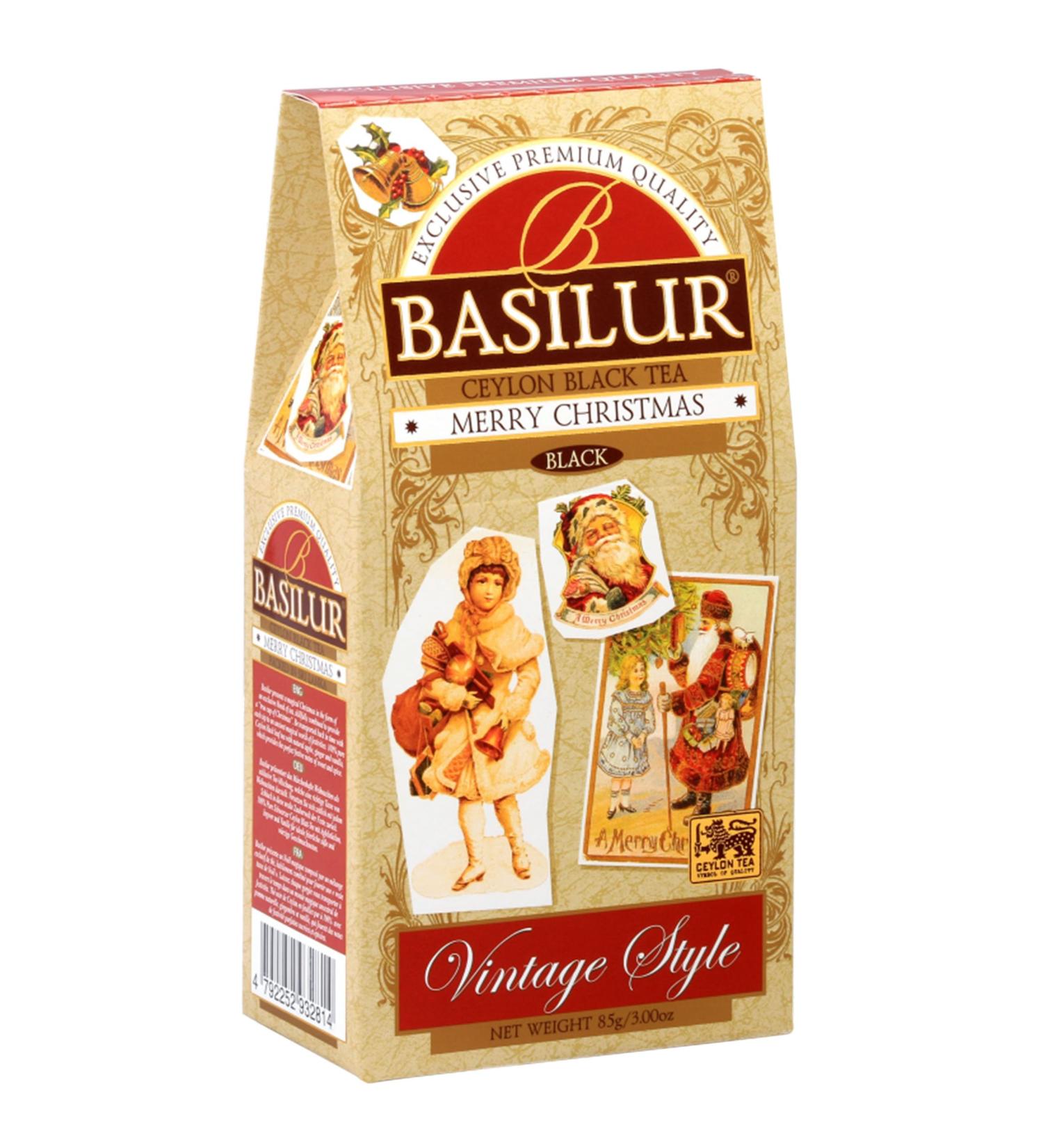  sarcia.eu BASILUR Merry Christmas - black tea Ceylon leaves with the addition of apples ginger and vanilla 85 g 1 pack - Buy Online on GoSupps.com