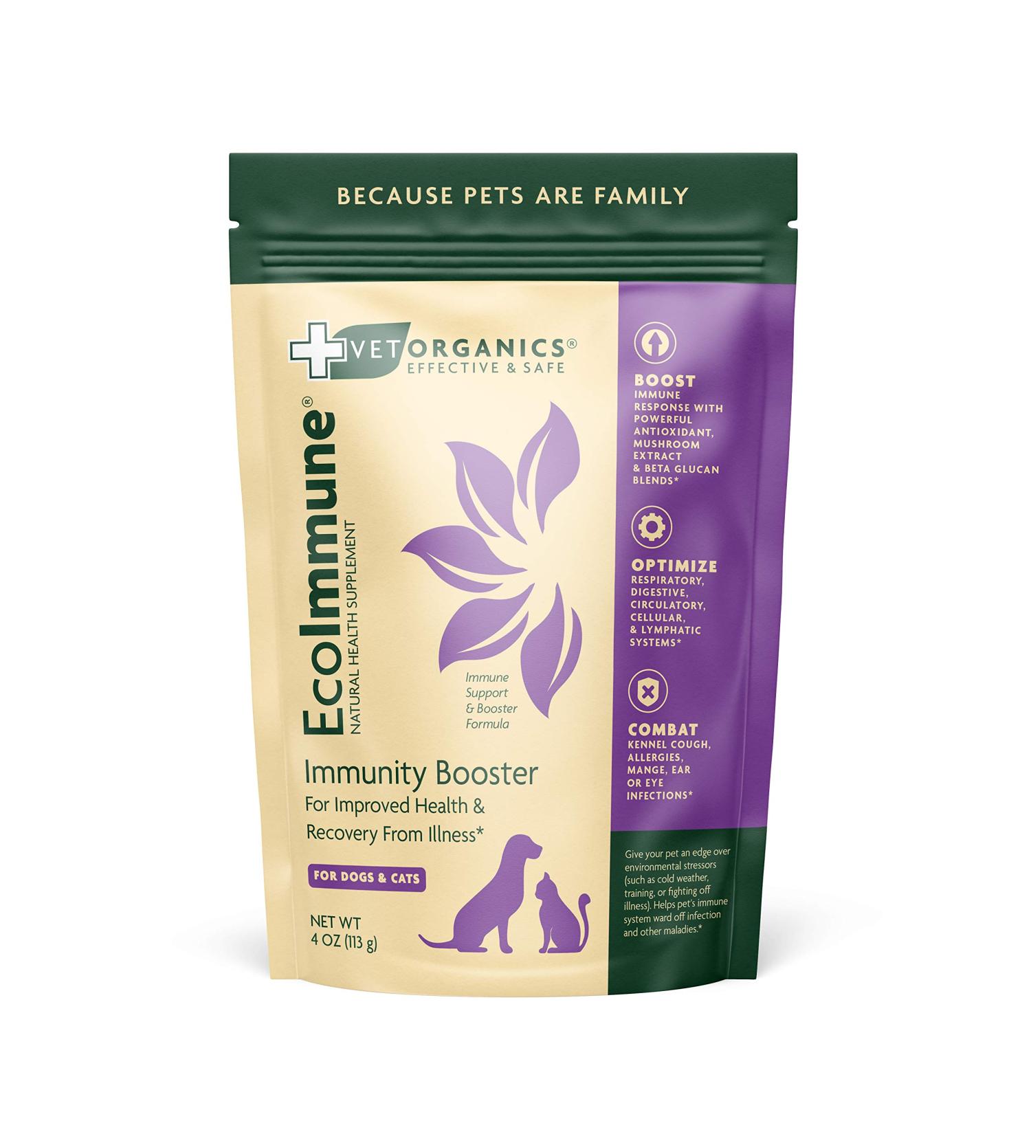 Vet Organics EcoImmune - Natural Immune Support Supplement for Dogs & Cats (4 oz) - Buy Online on GoSupps.com