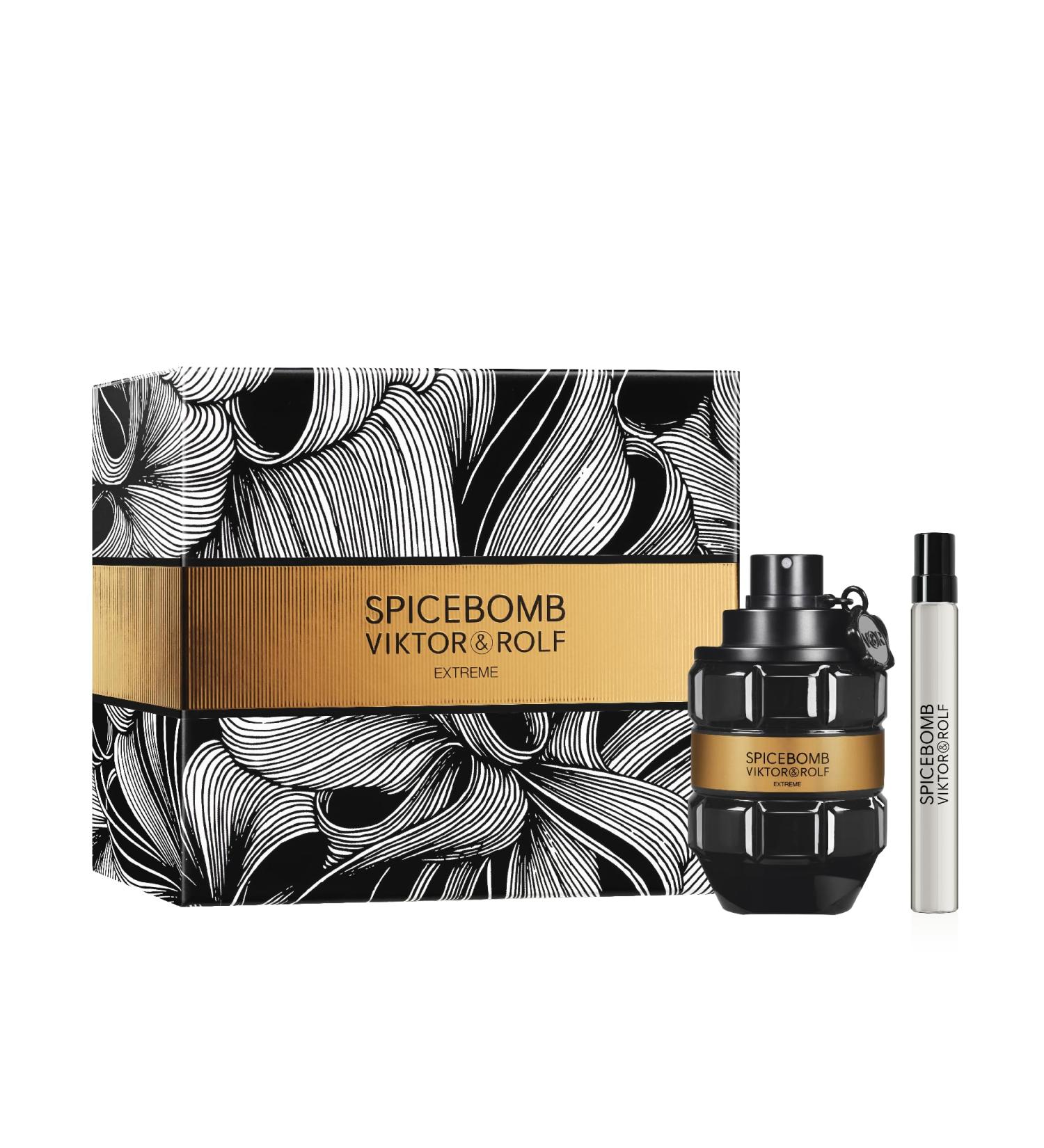 Viktor&Rolf - Spicebomb Eau de Toilette Extreme Mens Cologne Gift Set - Woody & Spicy - Cologne for Men - With Notes of Citrus & Tobacco - 3 Fl Oz & 0.33 Fl Oz - Buy Online on GoSupps.com