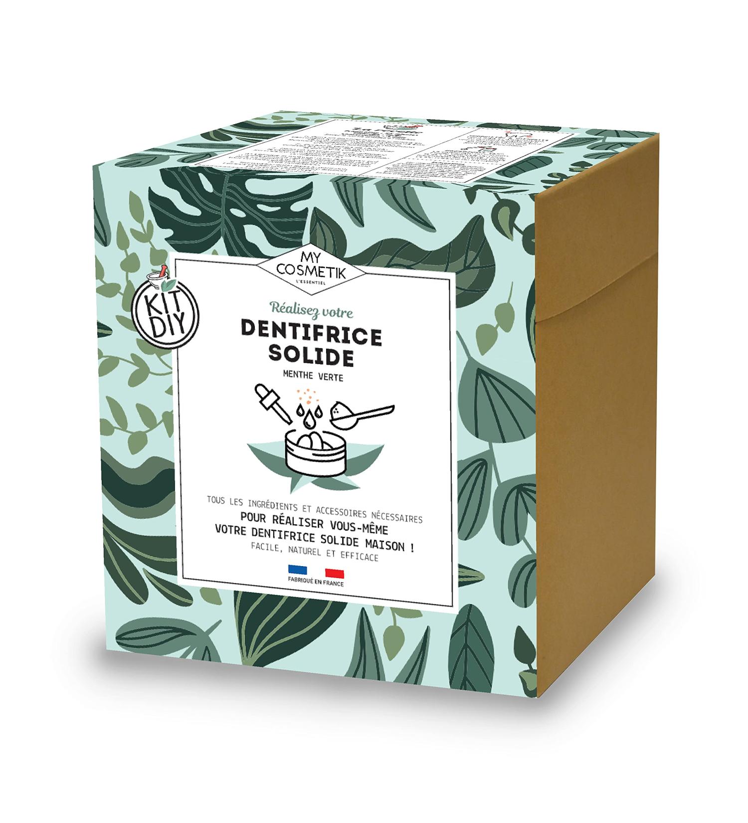 MY COSMETIK - DIY gift box - Solid toothpaste - Easily make your own homemade toothpaste natural effective and zero waste - Recipe + ingredients! - Made in France - Buy Online on GoSupps.com