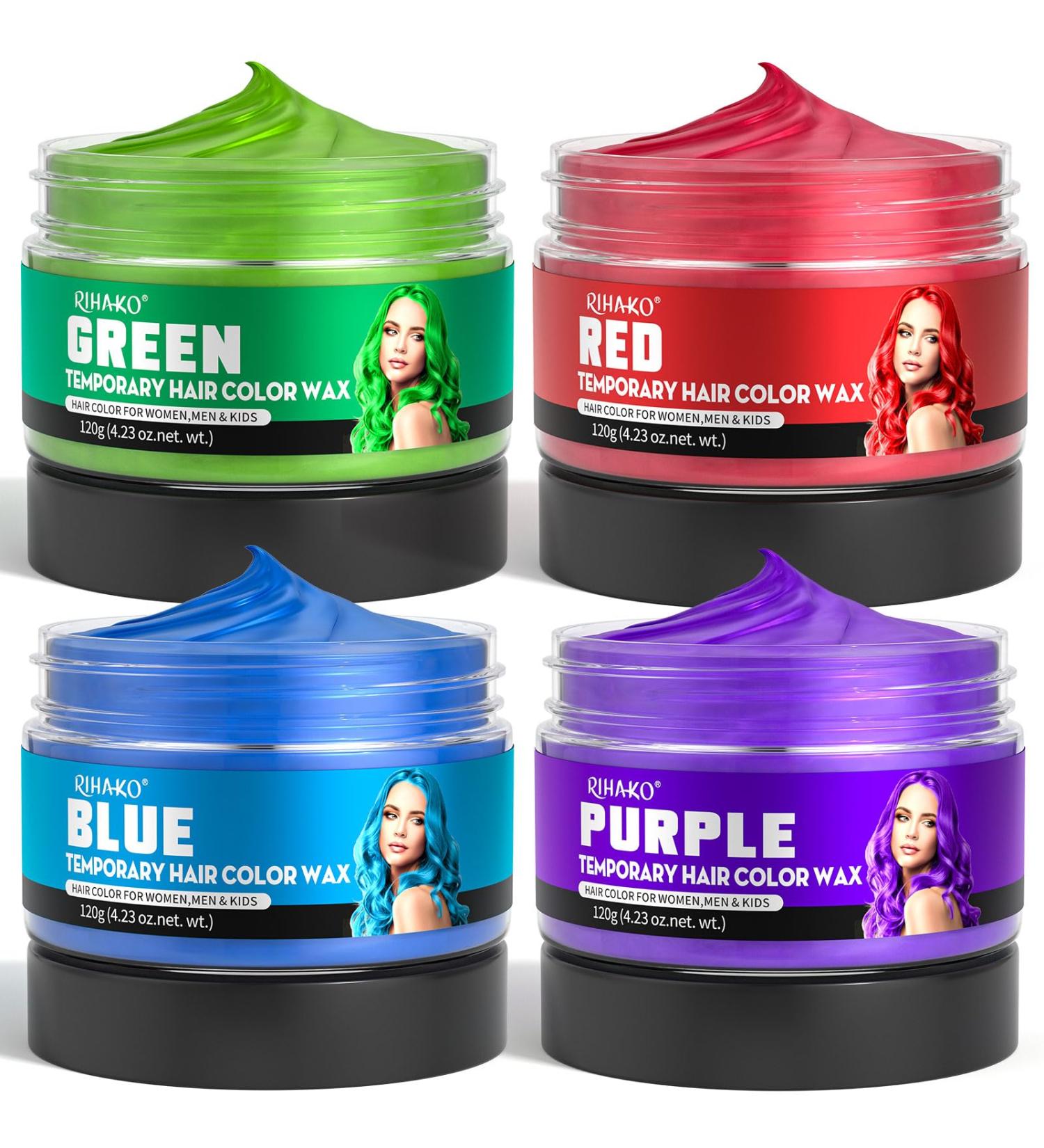 Premium Temporary Hair Color Wax Set for Halloween & Cosplay | DIY Styling for Parties Christmas & Nightclubs | Ideal Gifts for All Ages - Buy Online on GoSupps.com