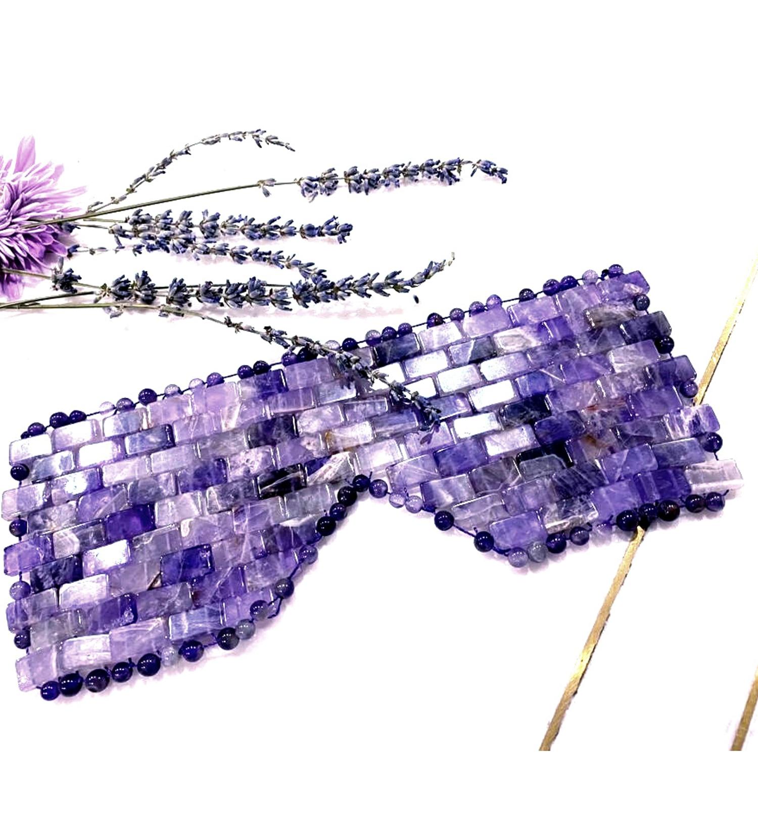 Authentic Amethyst Eye Mask | Anxiety Relief & Stress Relief Gift | Small Purple - Buy Online on GoSupps.com