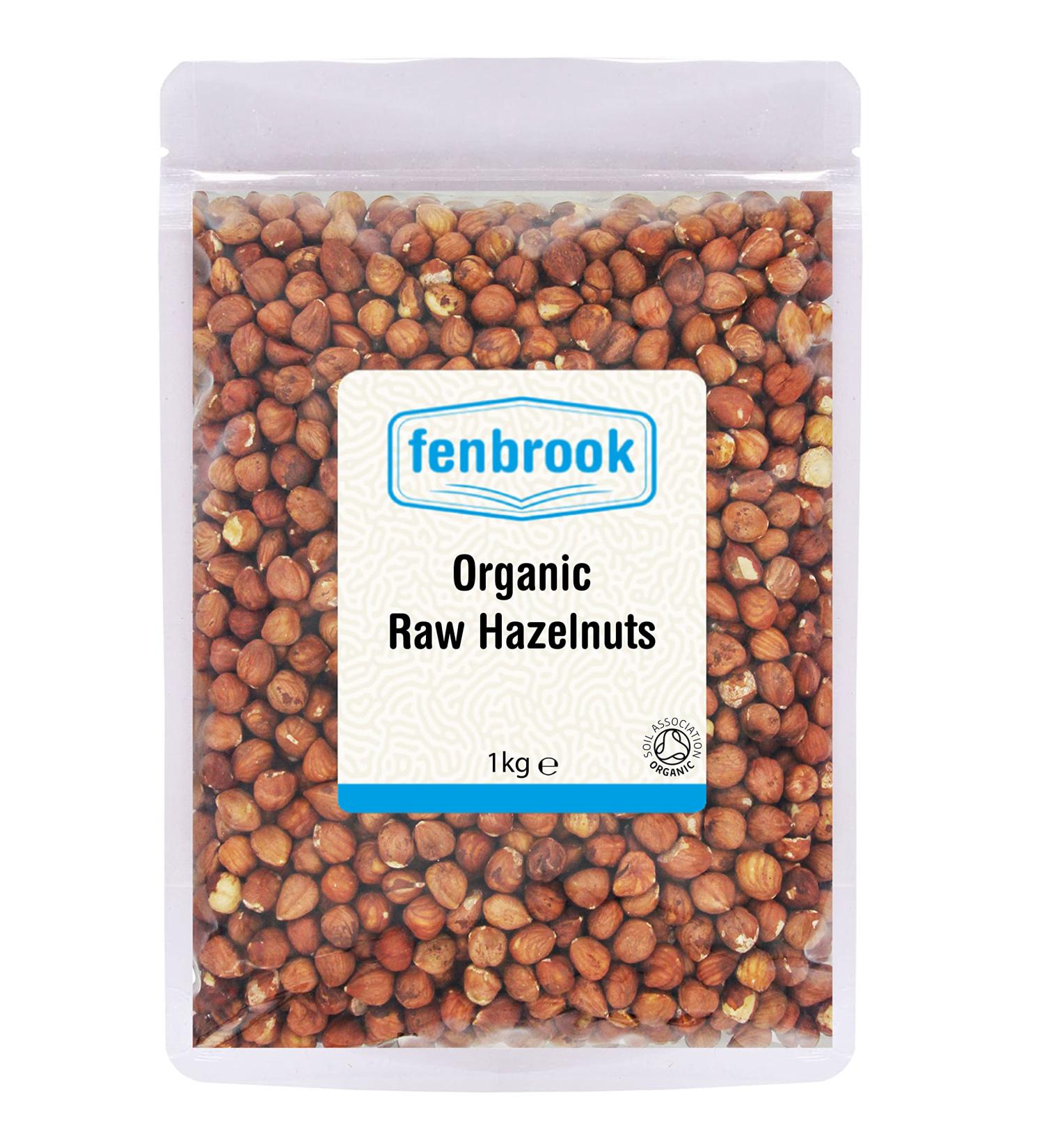 Organic Raw Hazelnuts 1kg | Certified Organic by Fenbrook Organic - Buy Online on GoSupps.com