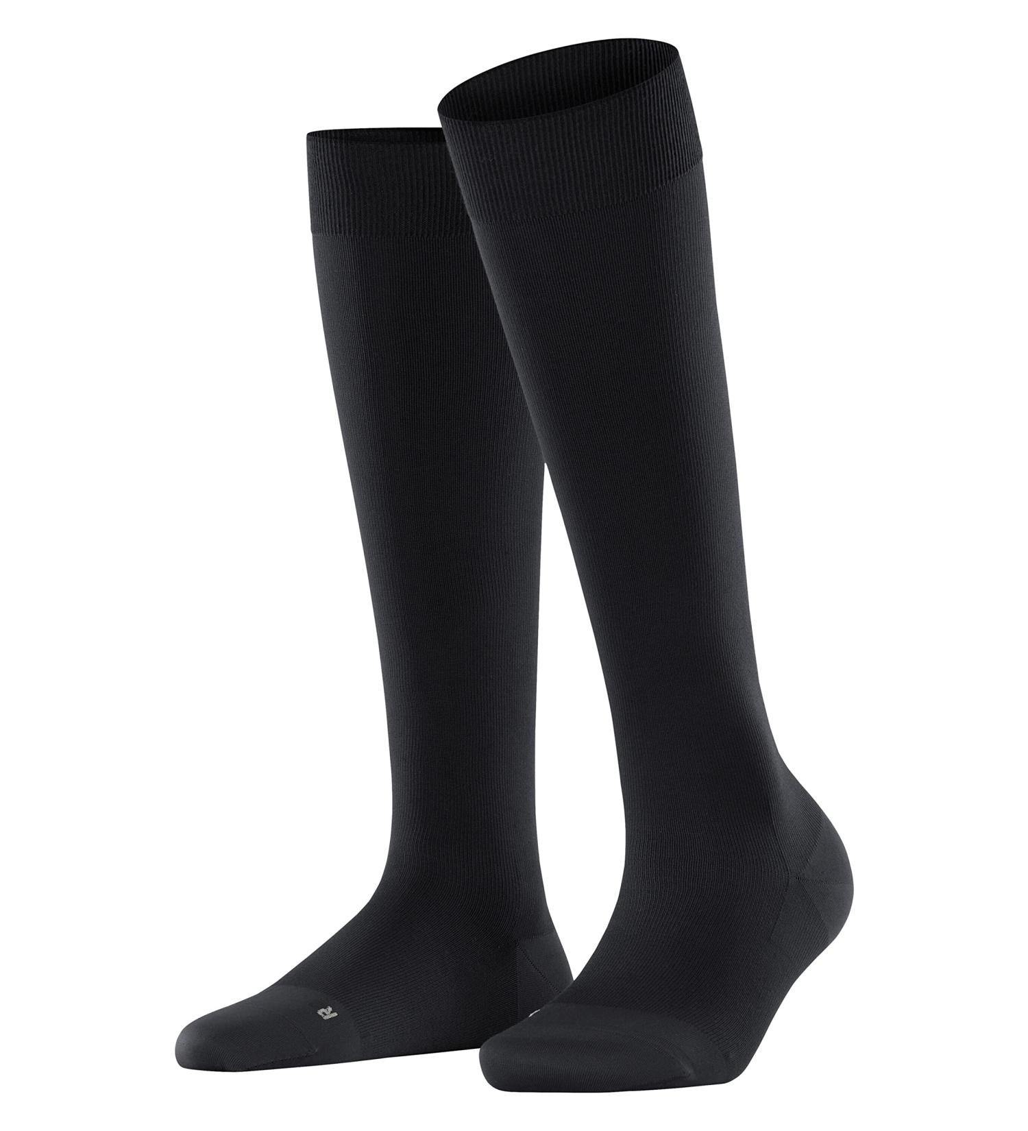 FALKE Women's Energizer Knee Socks - Soft Compression Material Black (3009) - Perfect Fit for Calf Circumference W1 Size 39-40 - Buy Online on GoSupps.com